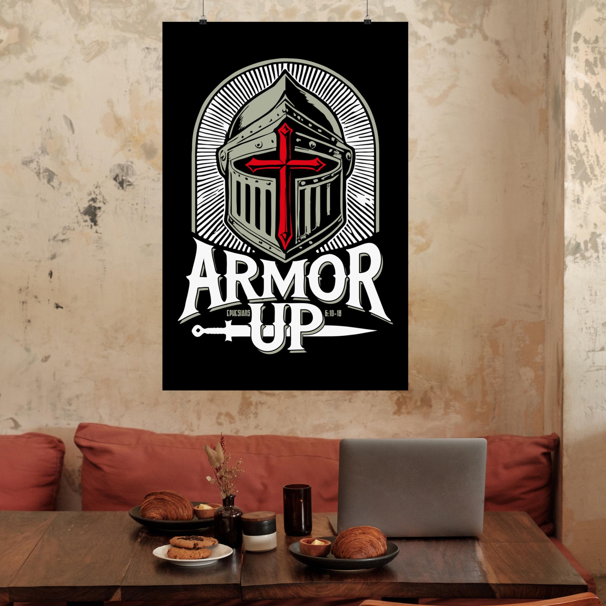 Armor Up Ephesians 6 Christian Poster from Lewey's Merch
