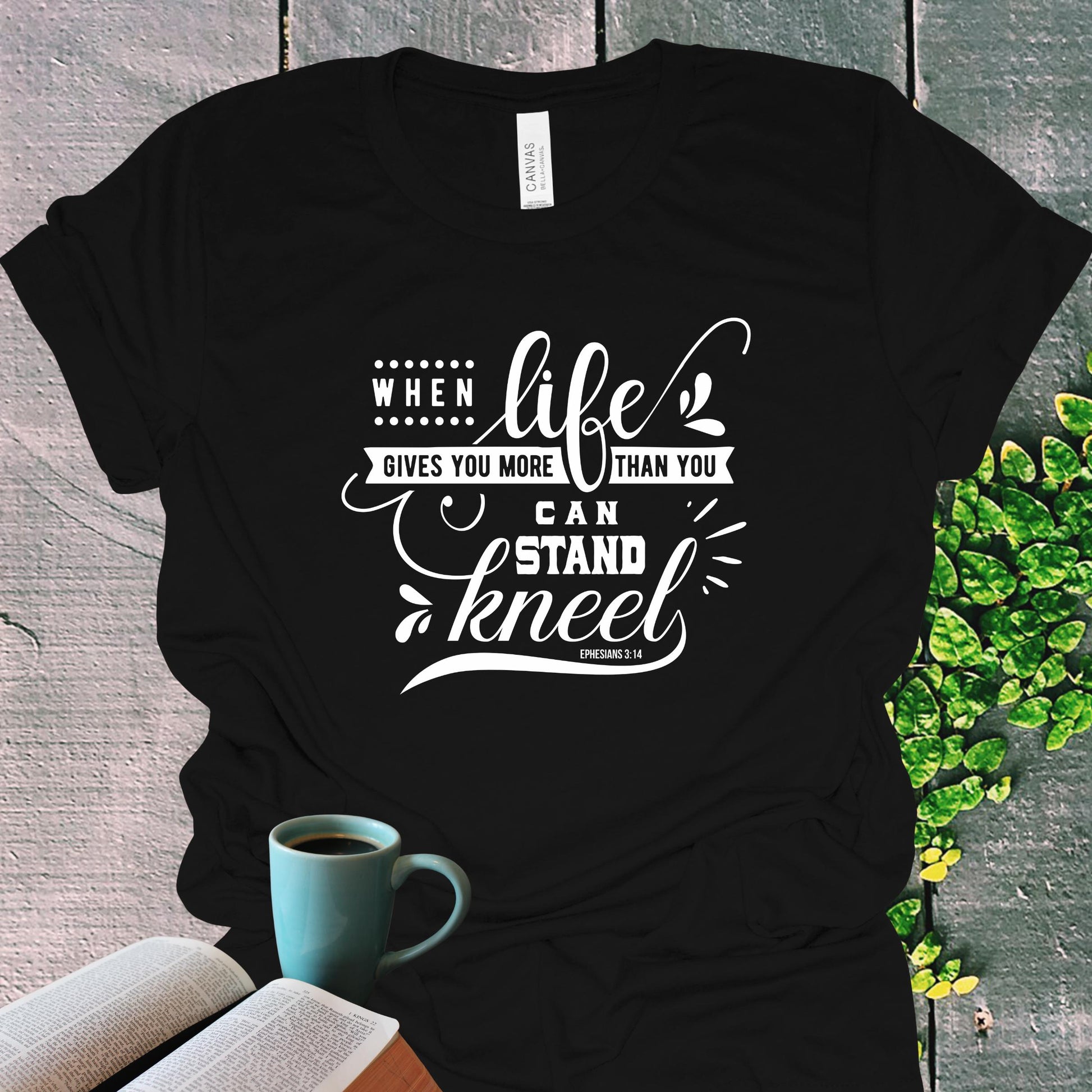 Ephesians 3:14 Prayer Christian T-Shirt from Lewey’s Merch