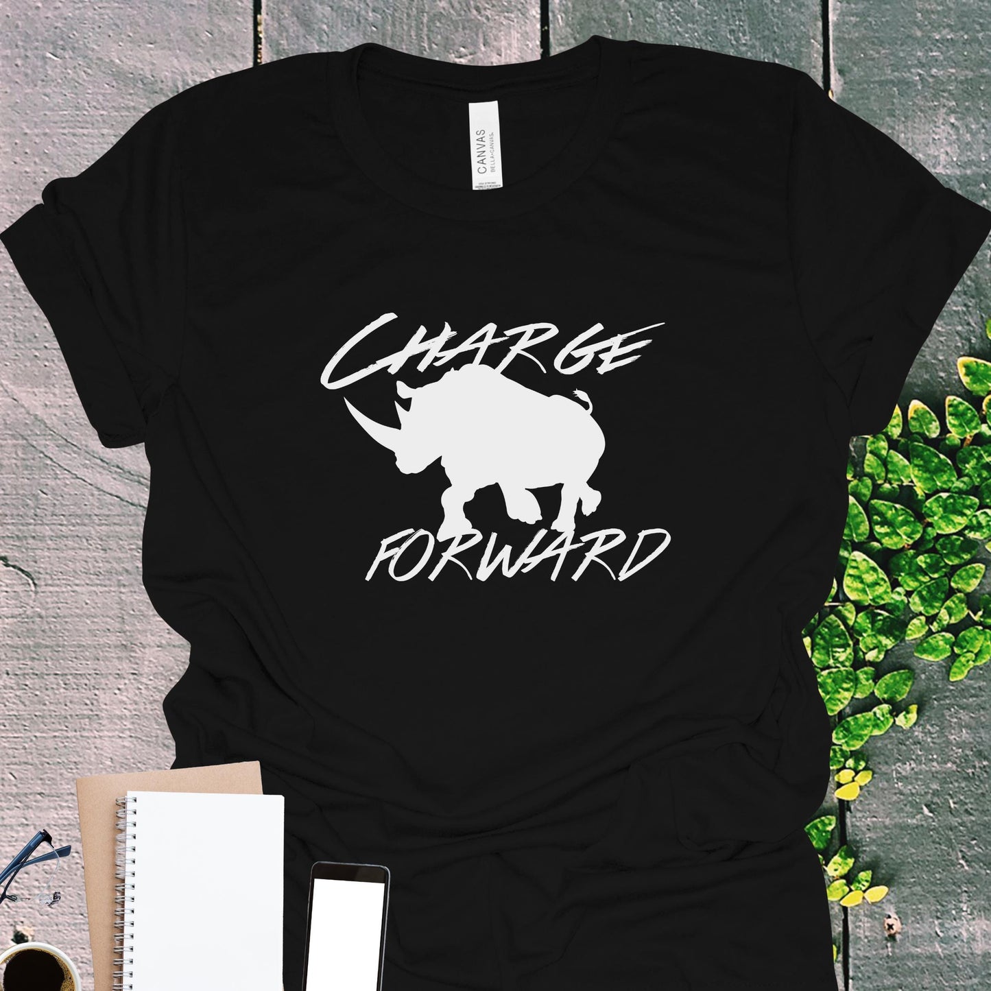 Rhino Charge Strength Graphic T-Shirt from Lewey's Merch