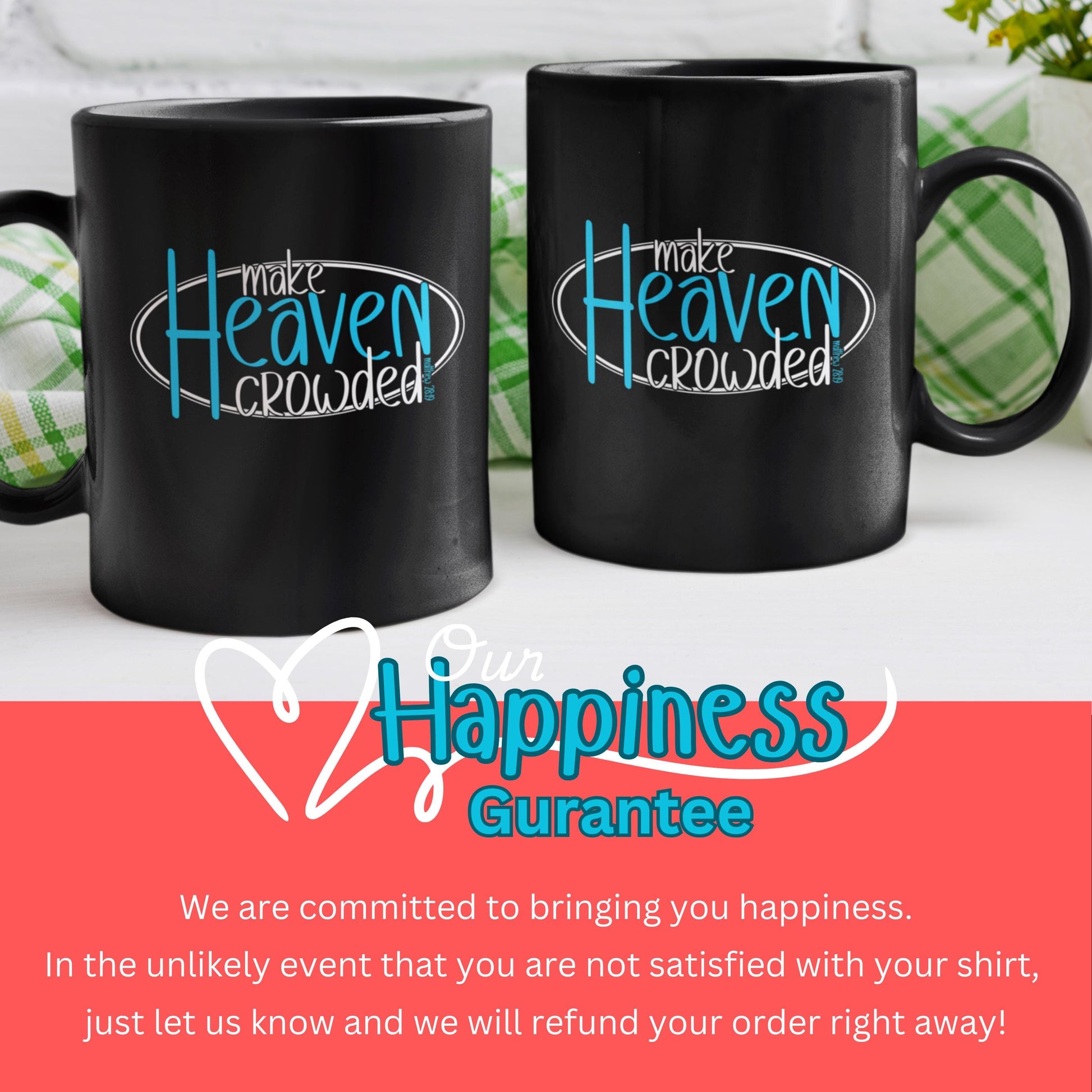Make Heaven Crowded Christian Coffee Mug from Lewey's Merch