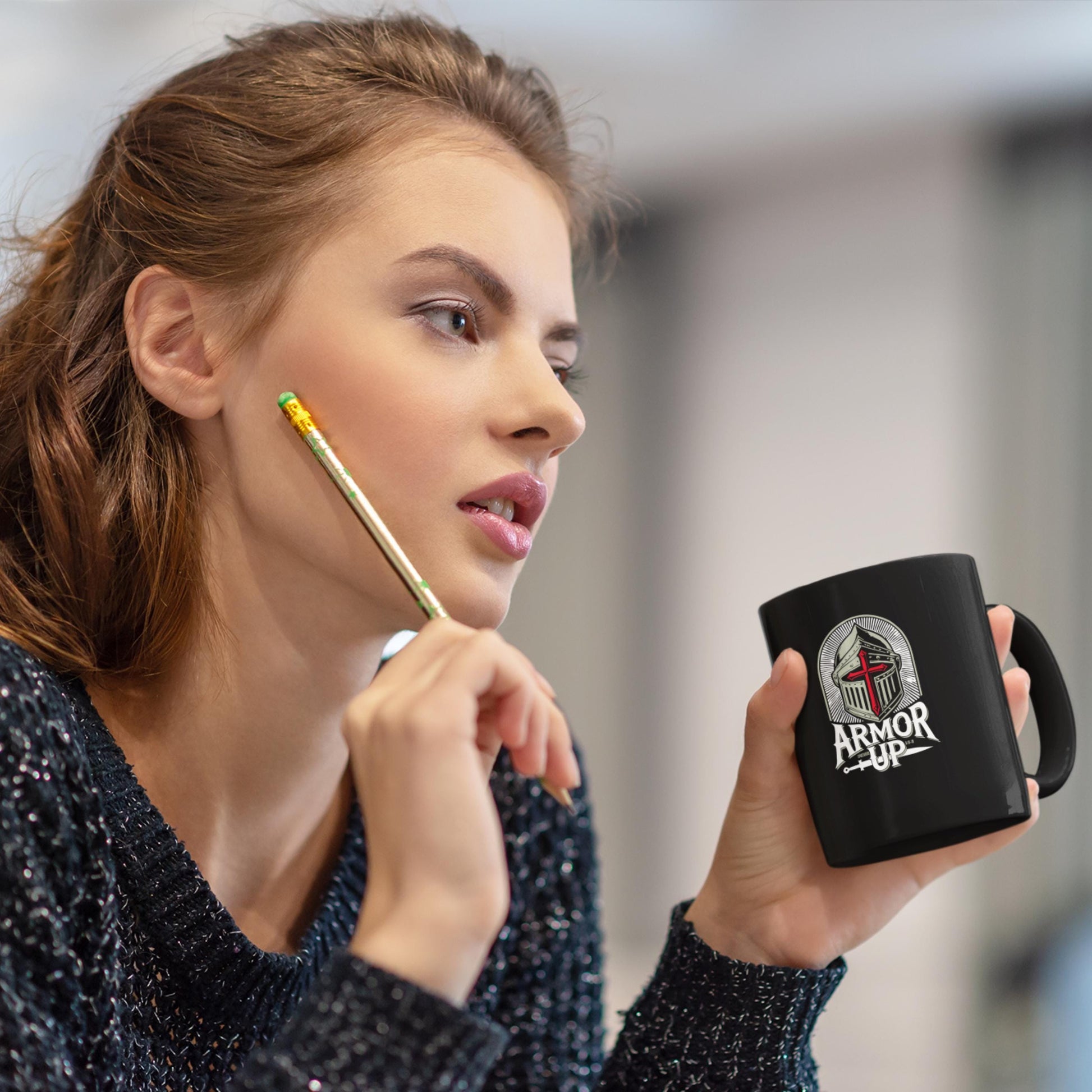Armor Up Ephesians 6 Christian Coffee Mug from Lewey's Merch