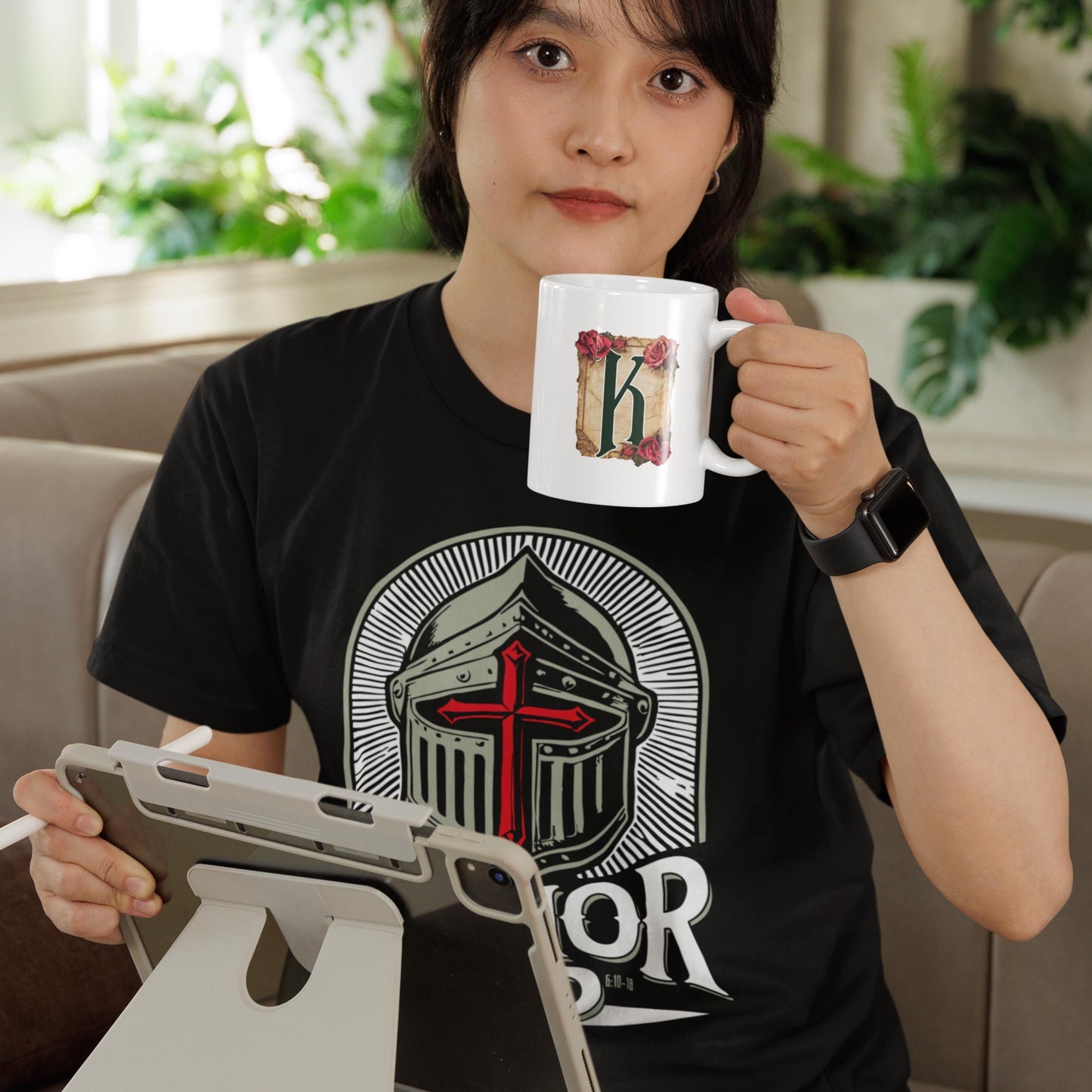 Personalized Initial and Name Coffee Mug from Lewey's Merch