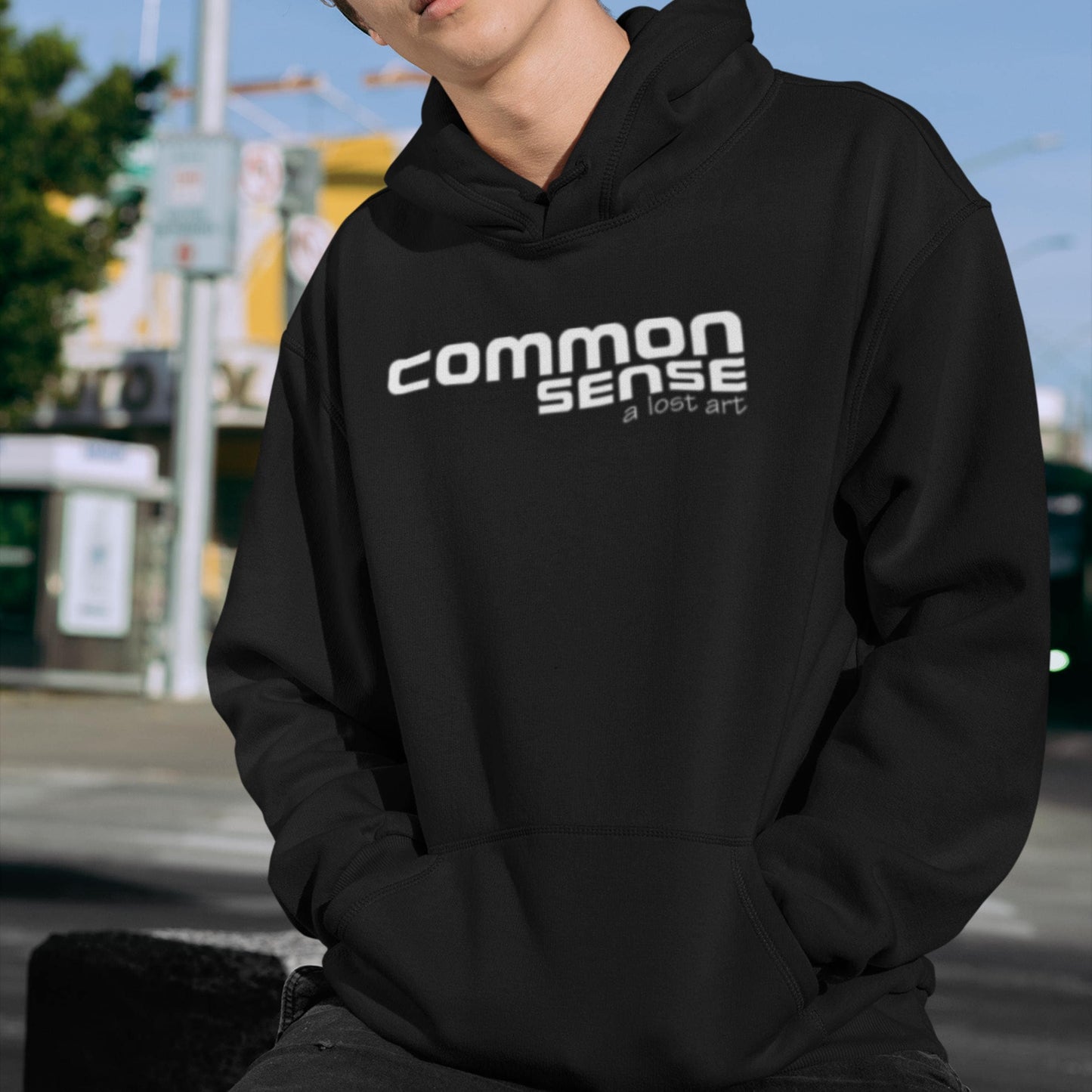 Common Sense Funny Sarcastic Sweatshirt from Lewey's Merch