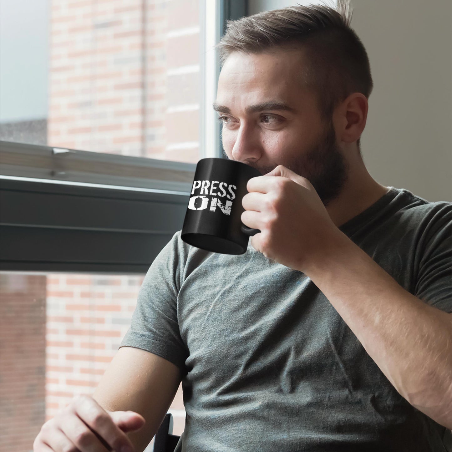 Press On Philippians 3:14 Christian Mug from Lewey's Merch