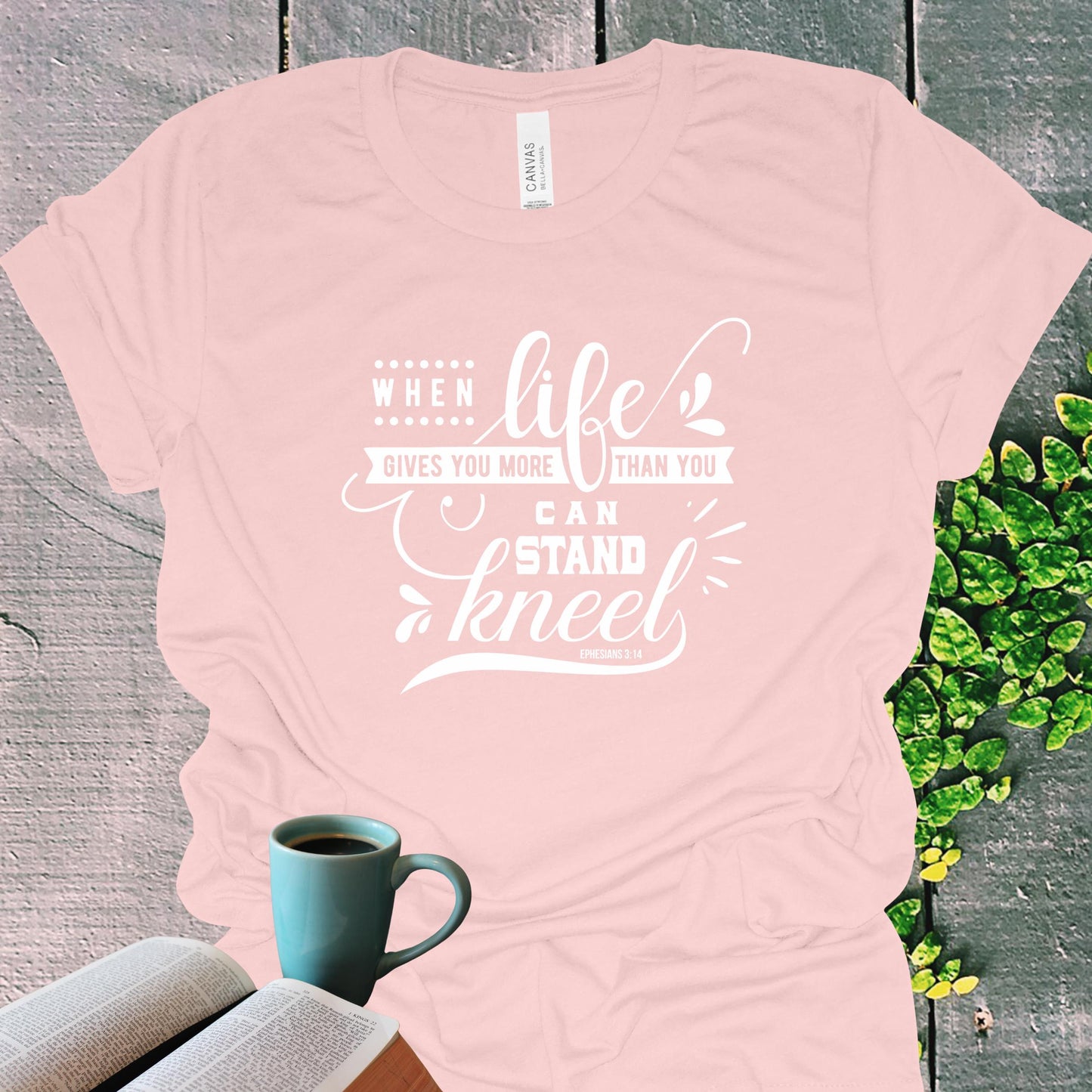 Ephesians 3:14 Prayer Christian T-Shirt from Lewey’s Merch