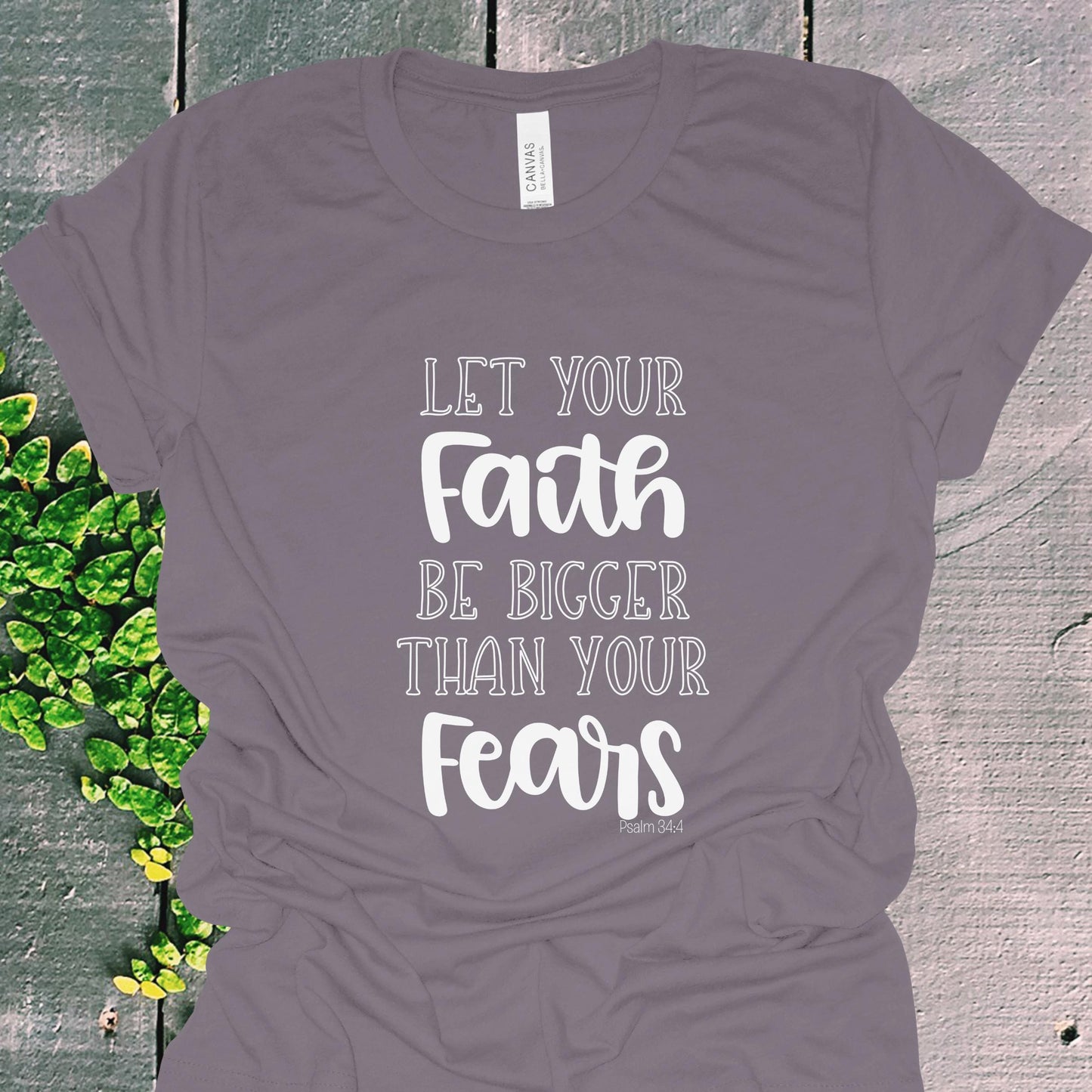 Faith Over Fears Christian Graphic Tee from Lewey’s Merch