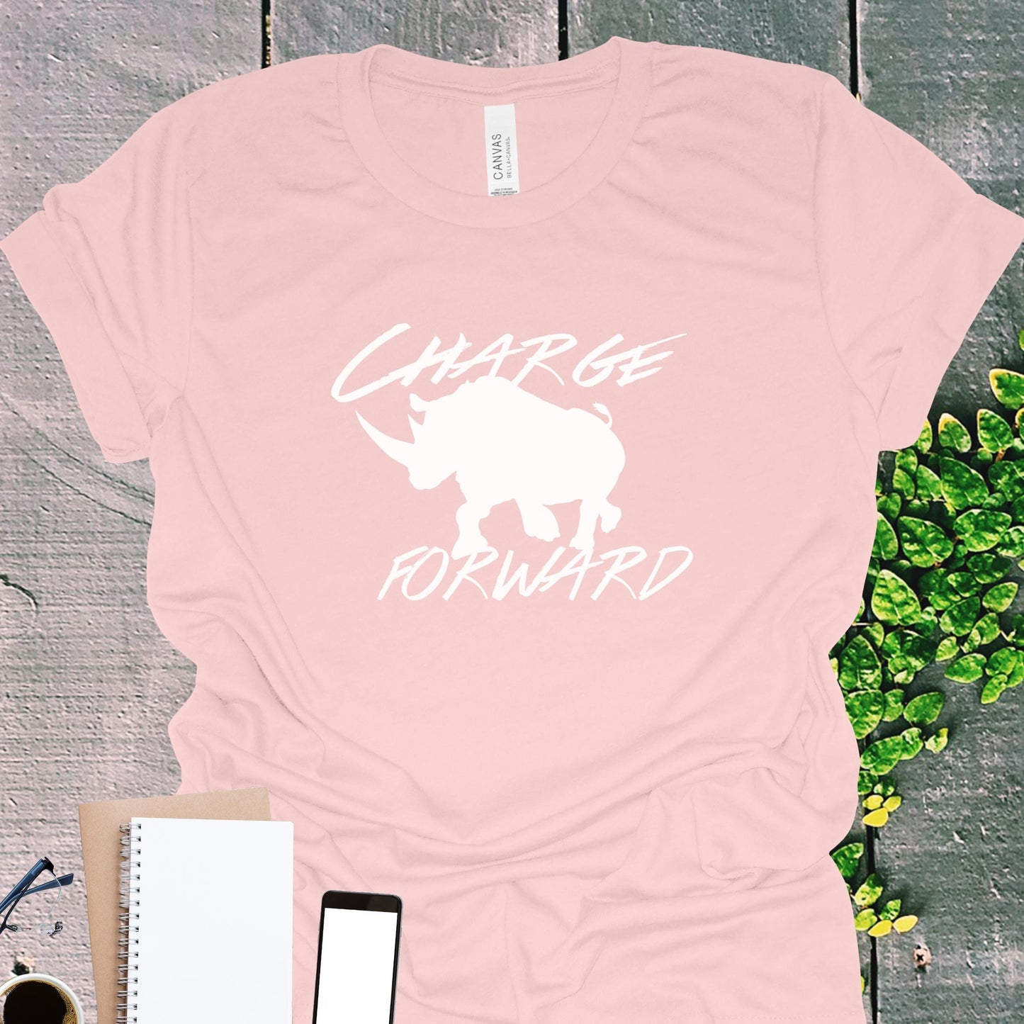 Rhino Charge Strength Graphic T-Shirt from Lewey's Merch