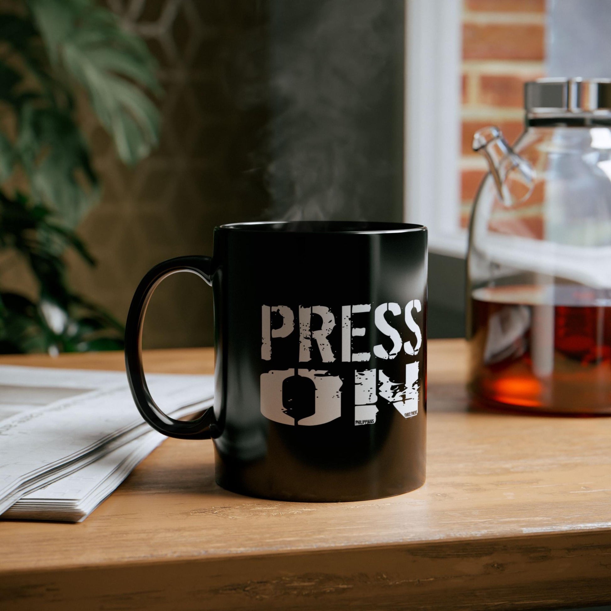 Press On Philippians 3:14 Christian Mug from Lewey's Merch
