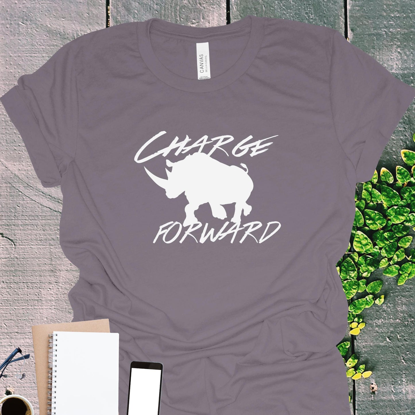 Rhino Charge Strength Graphic T-Shirt from Lewey's Merch