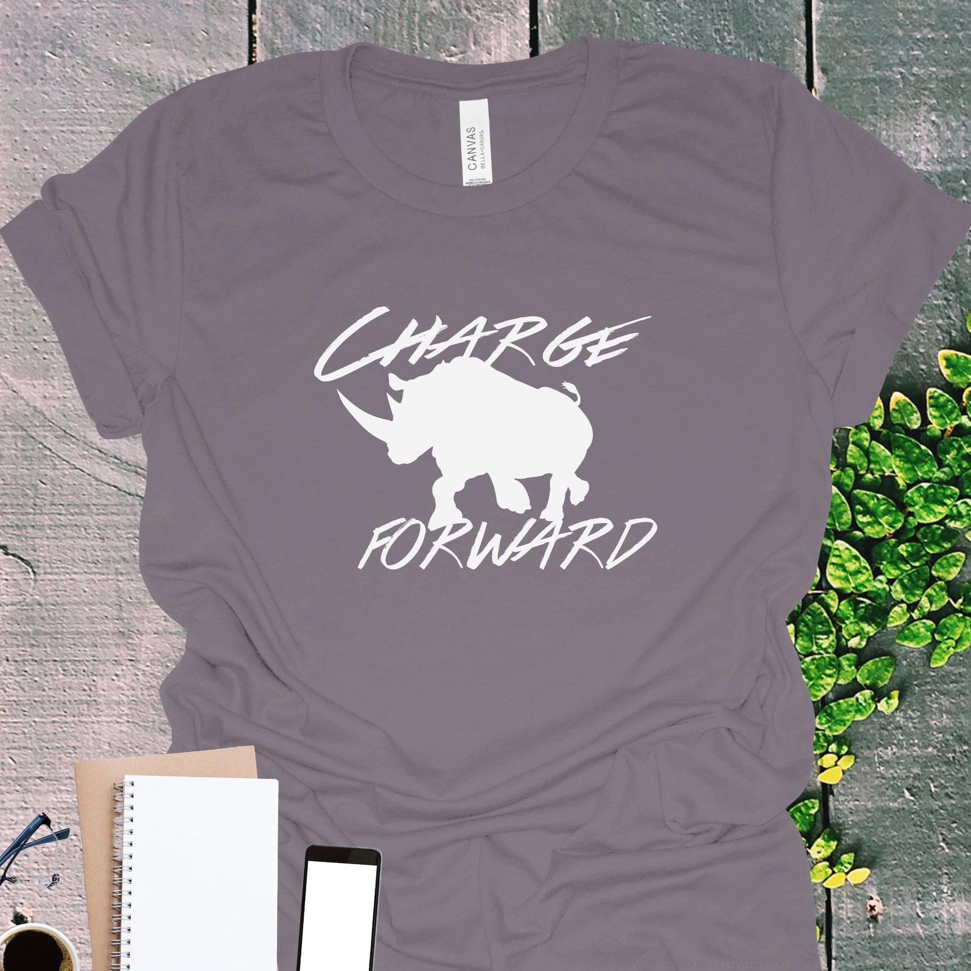 Rhino Charge Strength Graphic T-Shirt from Lewey's Merch
