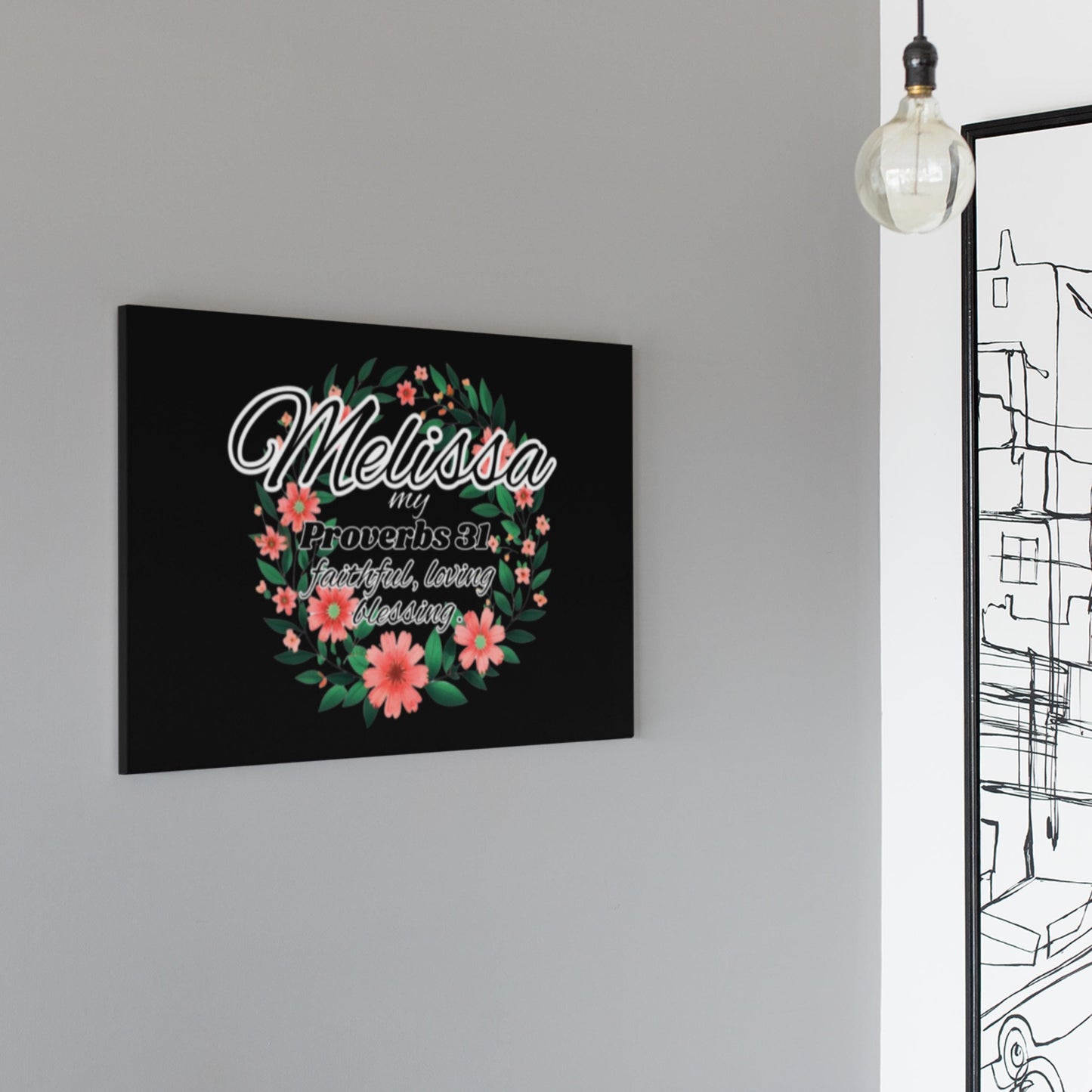 Proverbs 31 Personalized Canvas Wall Art from Lewey's Merch