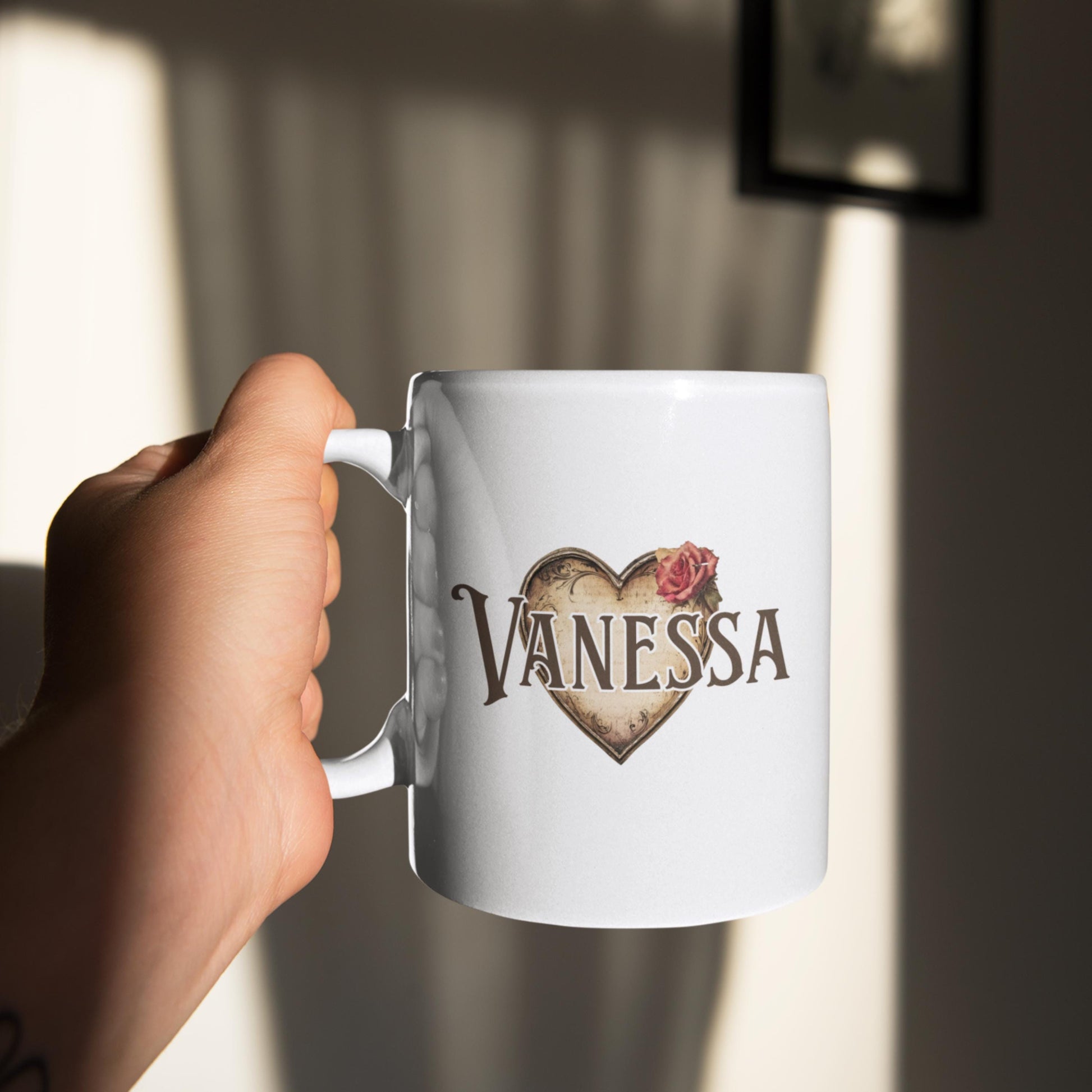 Personalized Initial and Name Coffee Mug from Lewey's Merch