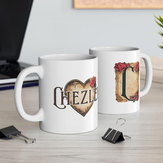 Personalized Initial and Name Coffee Mug from Lewey's Merch