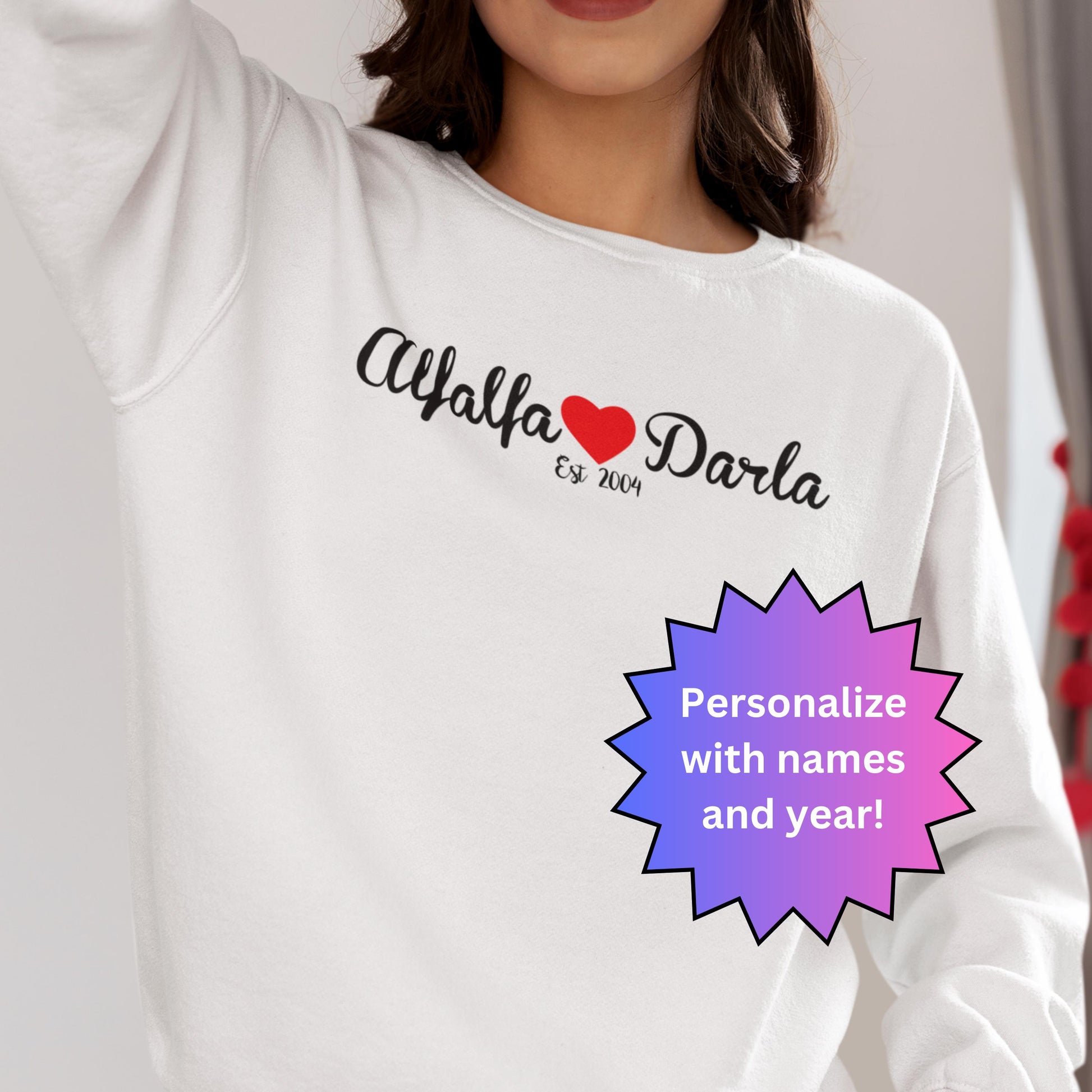 Personalized Darla and Alfalfa Quote Sweatshirt from Lewey's Merch