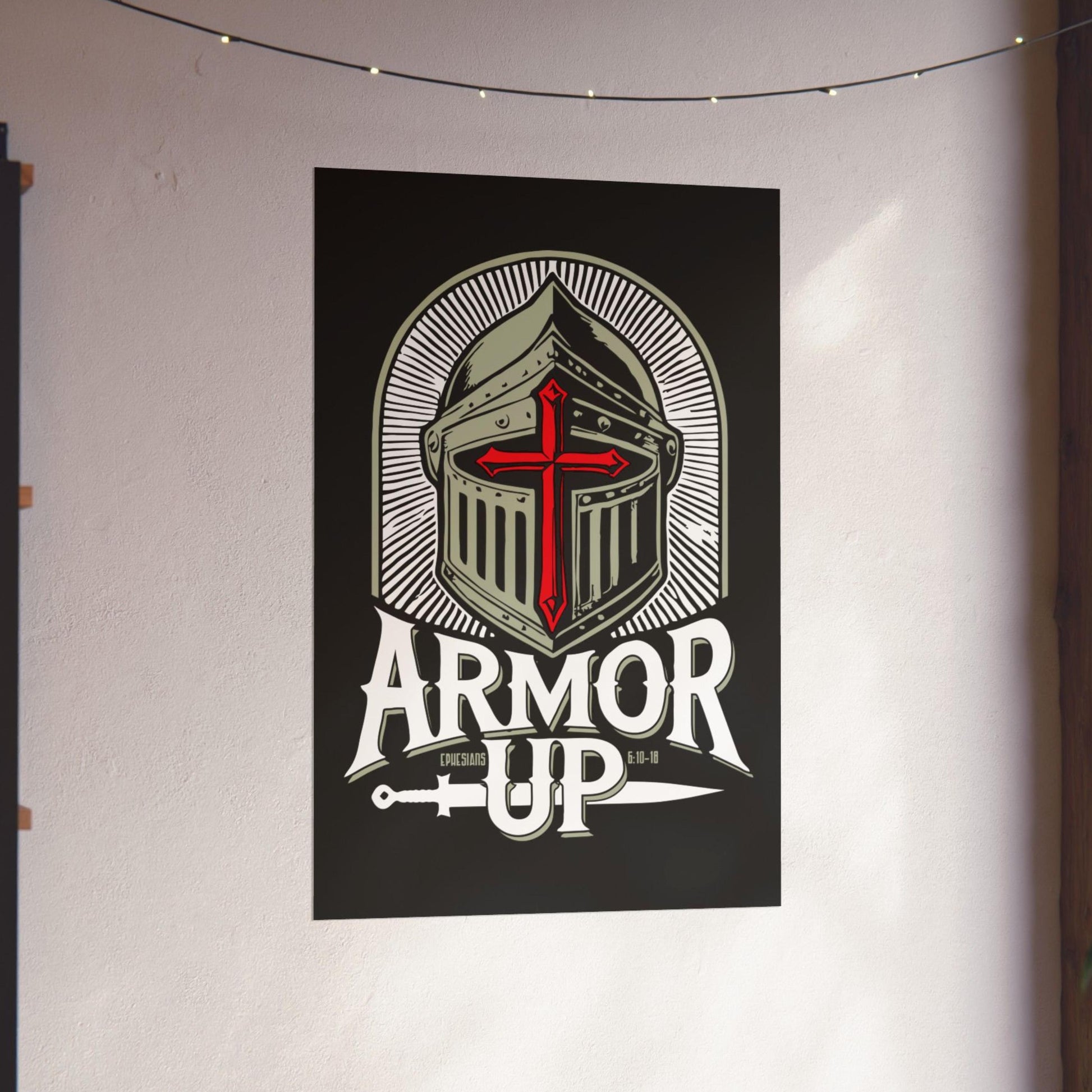 Armor Up Ephesians 6 Christian Poster from Lewey's Merch