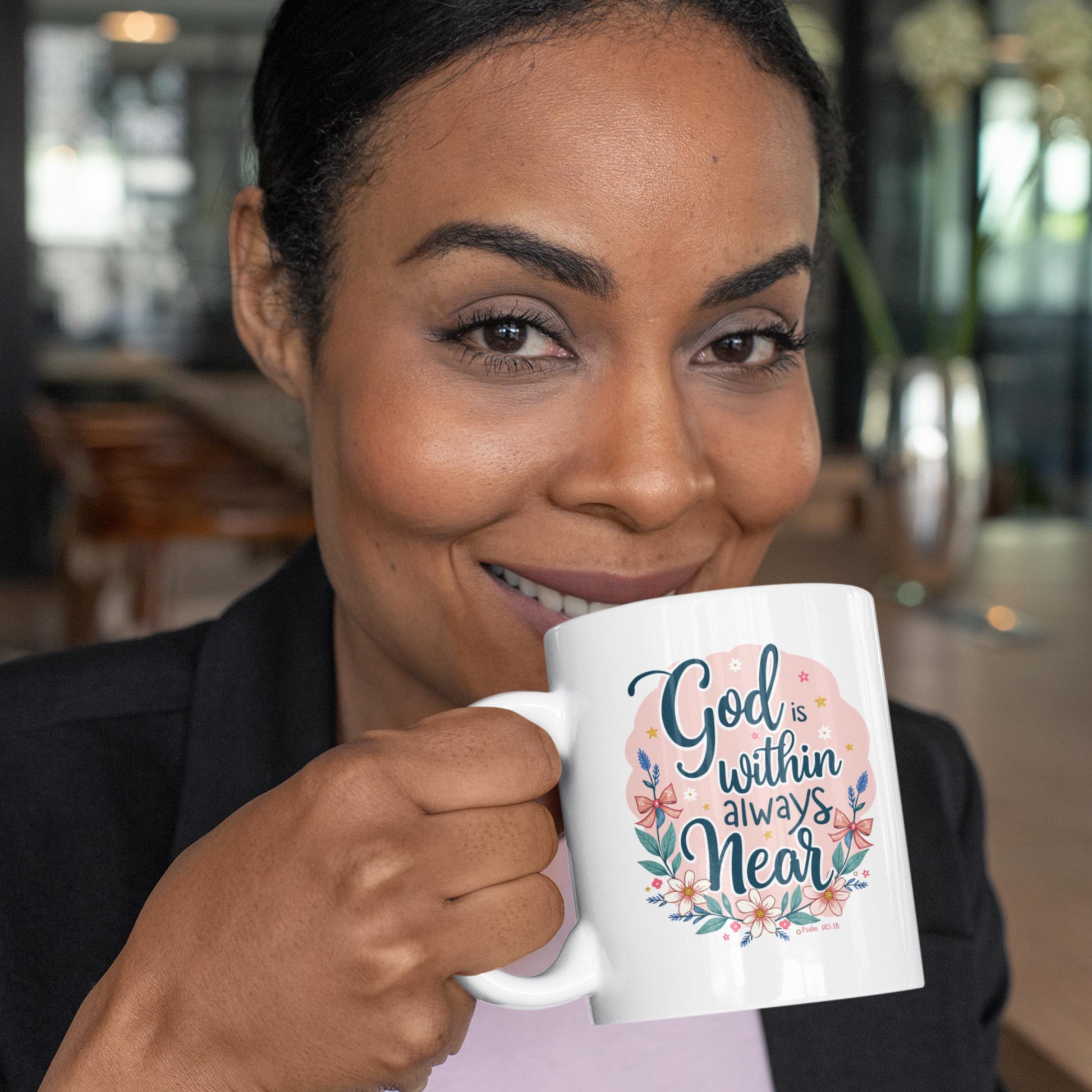 Personalized God Is Within Christian Mug from Lewey's Merch