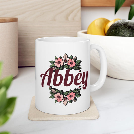 Personalized Monogram Ceramic Mug for Her from Lewey's Merch