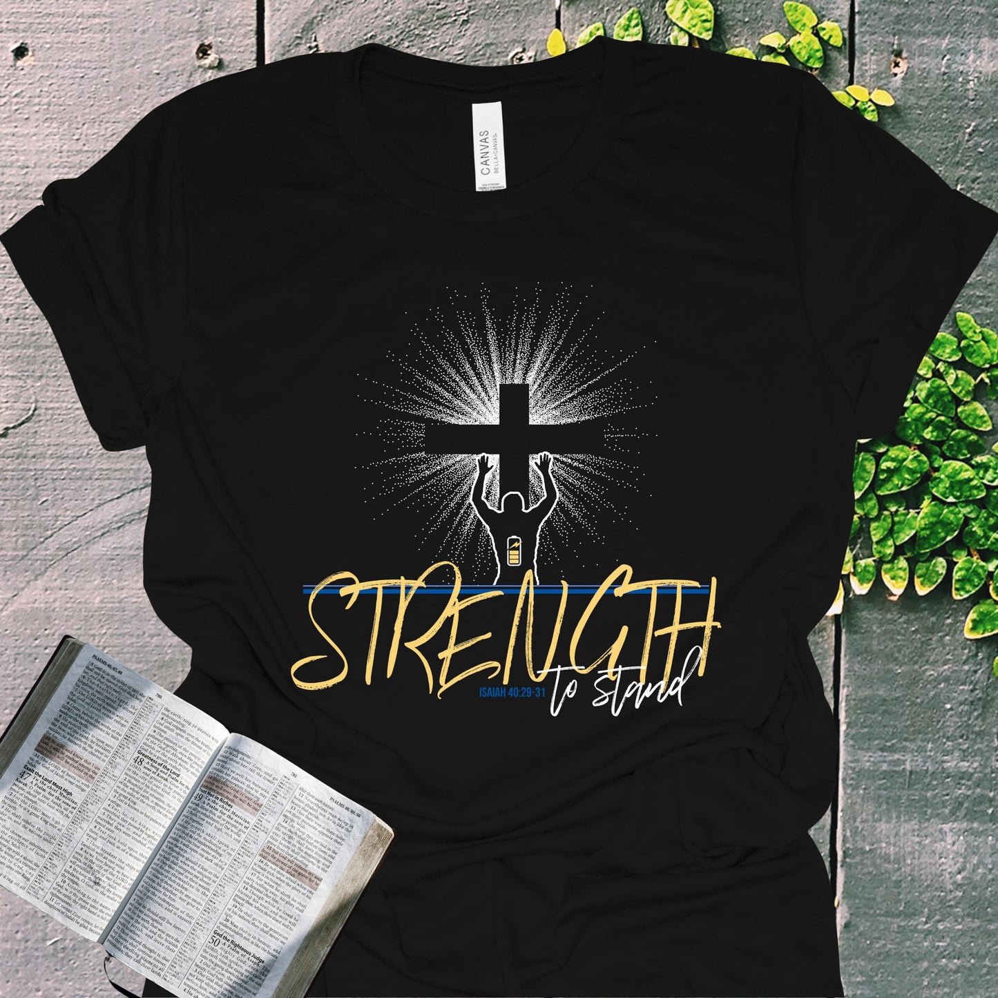 Renew Your Strength Isaiah 40 Christian Tee from Lewey’s Merch