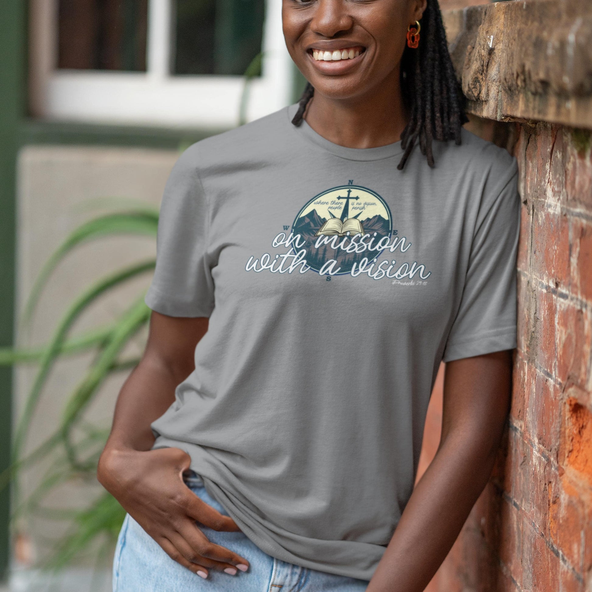 On Mission With a Vision Christian T-shirt from Lewey’s Merch