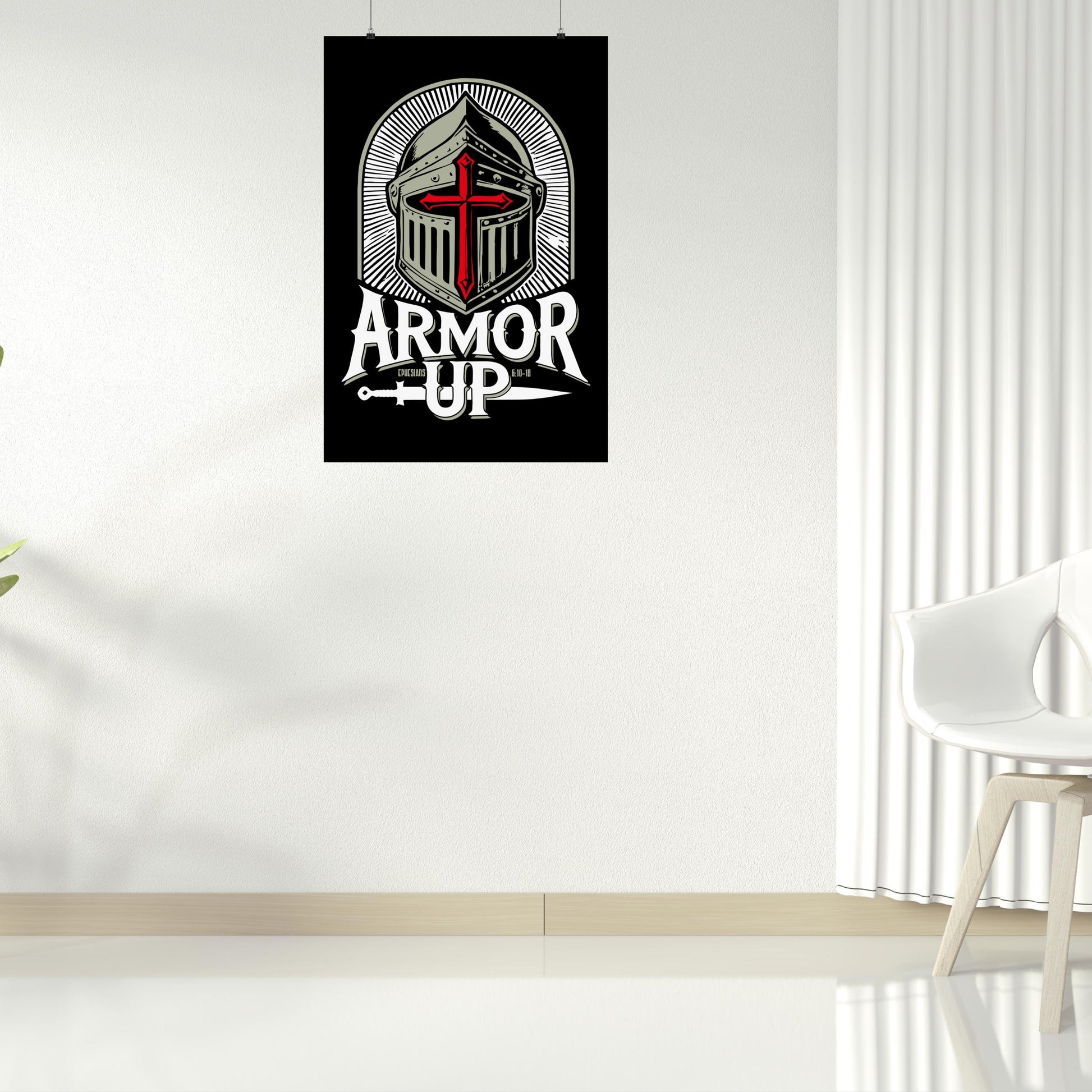Armor Up Ephesians 6 Christian Poster from Lewey's Merch