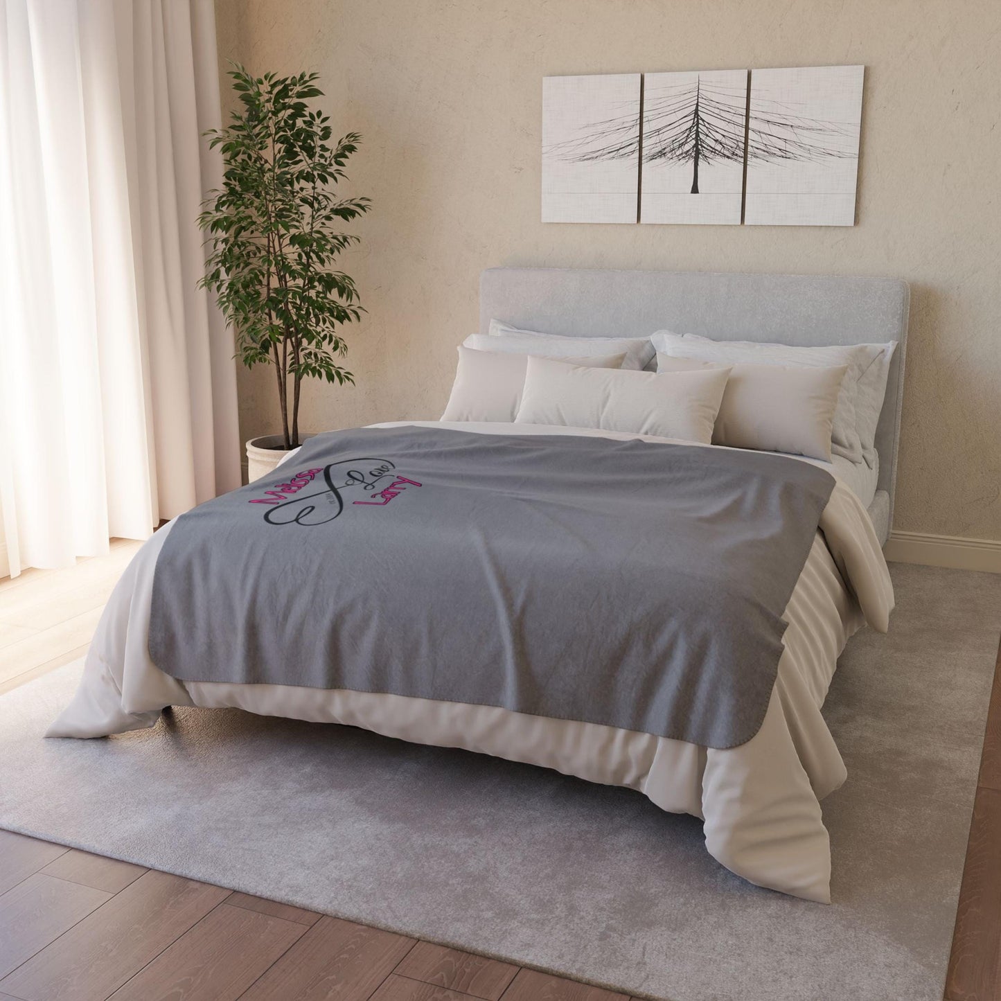 Custom Infinity Sherpa Blanket for Couples from Lewey's Merch