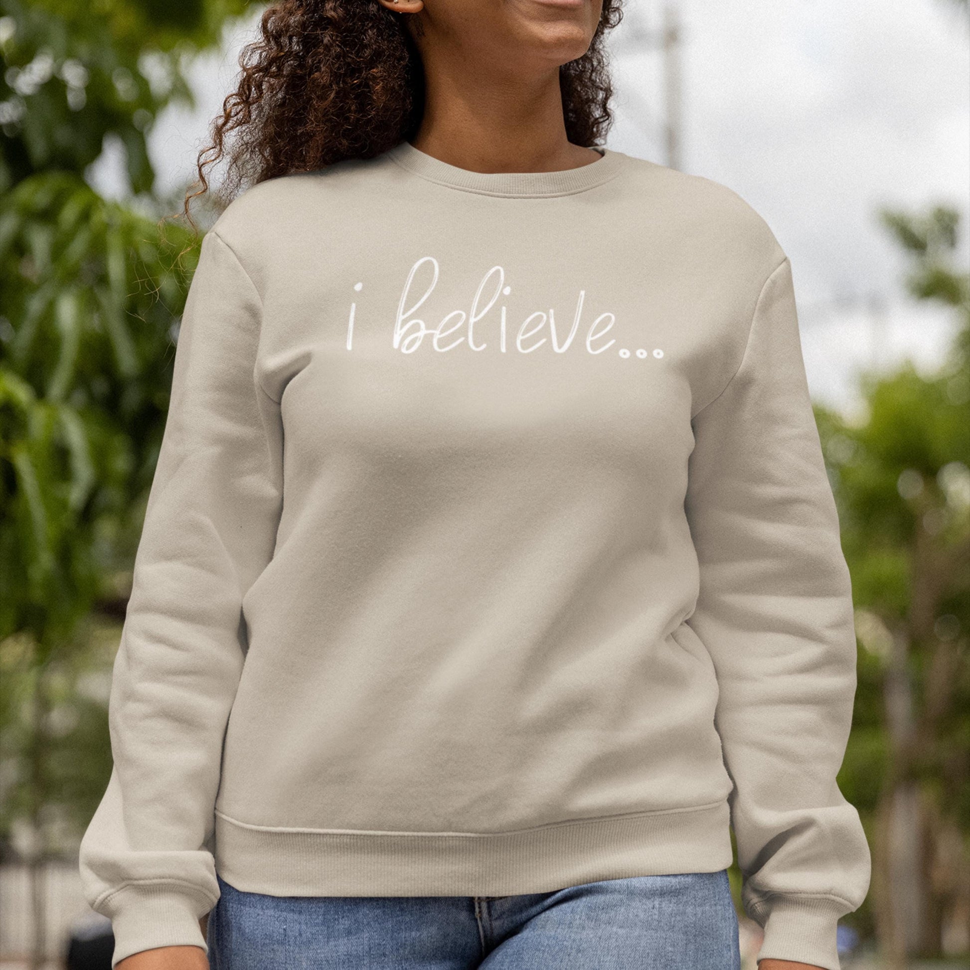 I Believe Christian Crewneck Sweatshirt from Lewey’s Merch