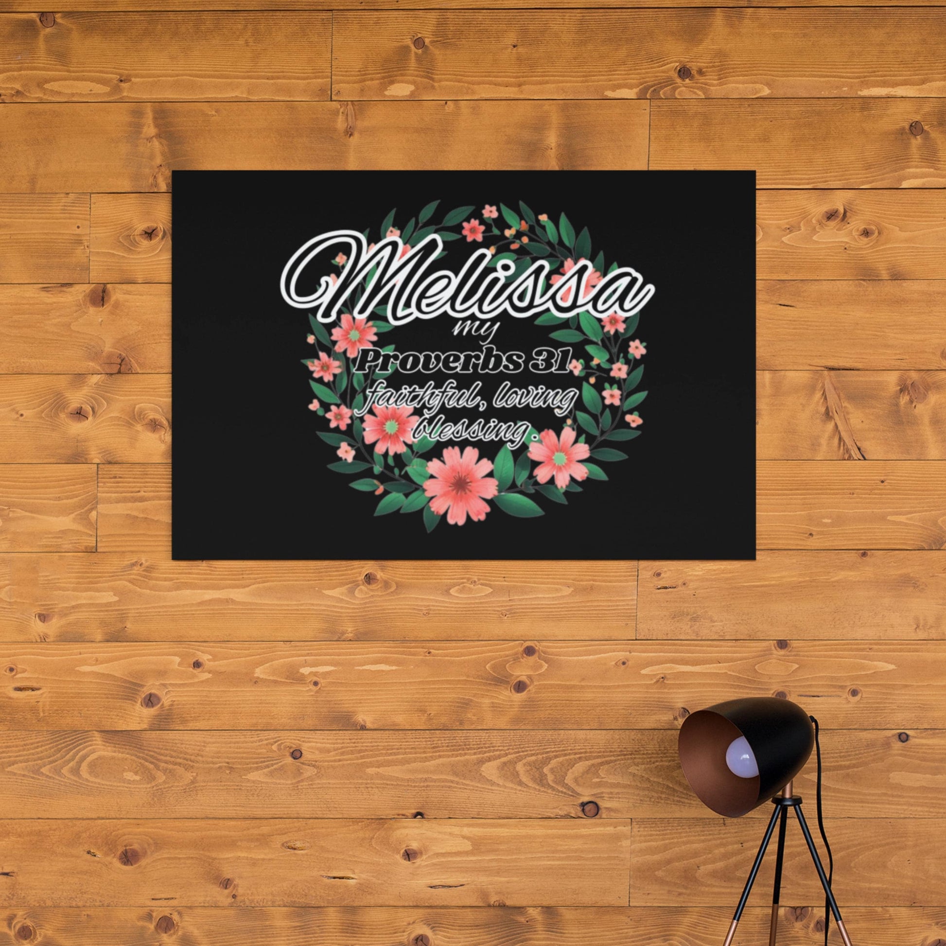 Proverbs 31 Personalized Canvas Wall Art from Lewey's Merch