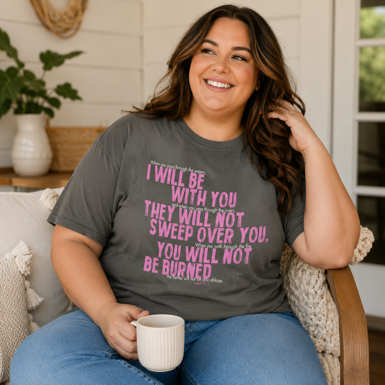 I Will Be With You Christian T-Shirt | Isaiah 43:2