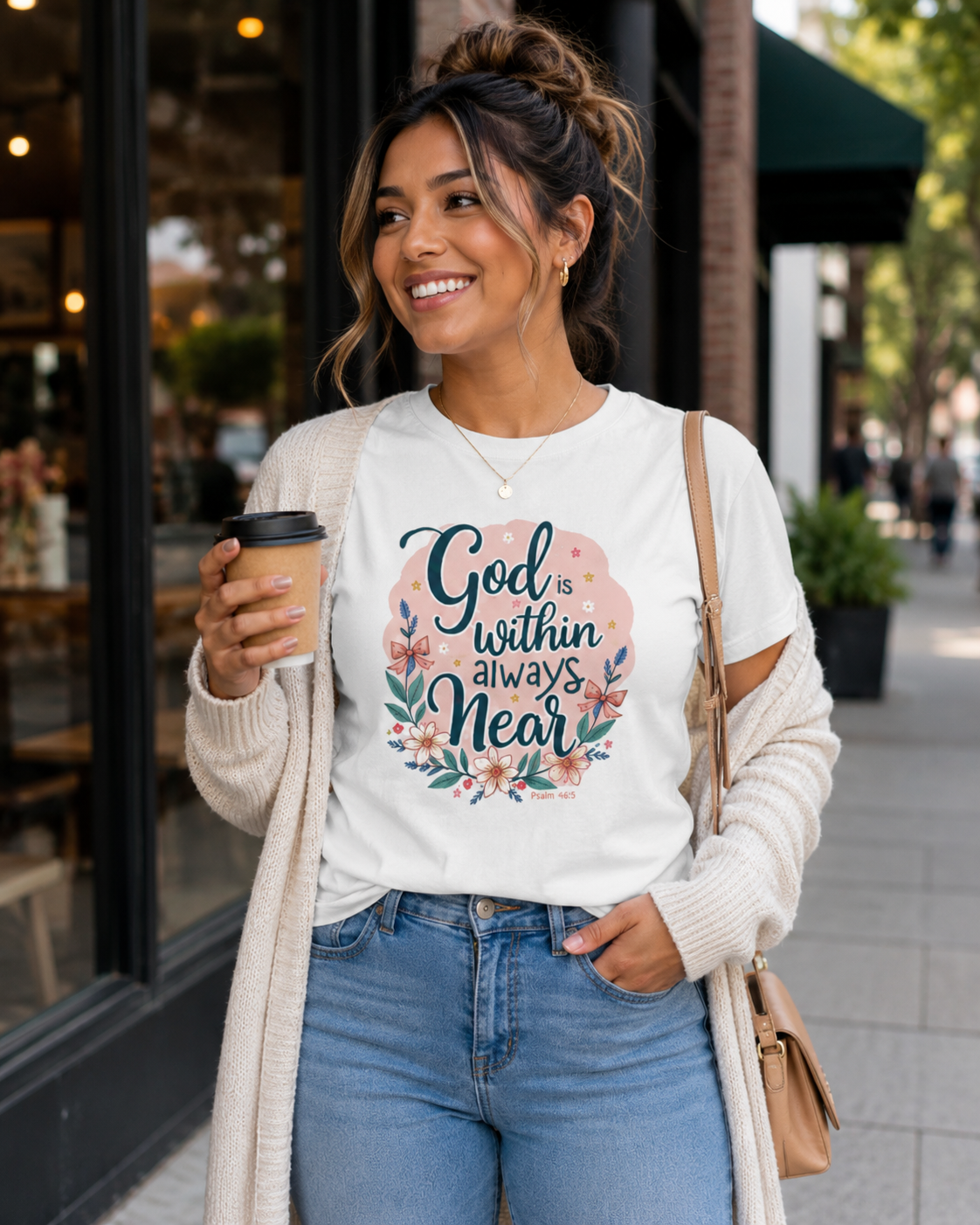 God Is Within, Always Near Christian T-Shirt