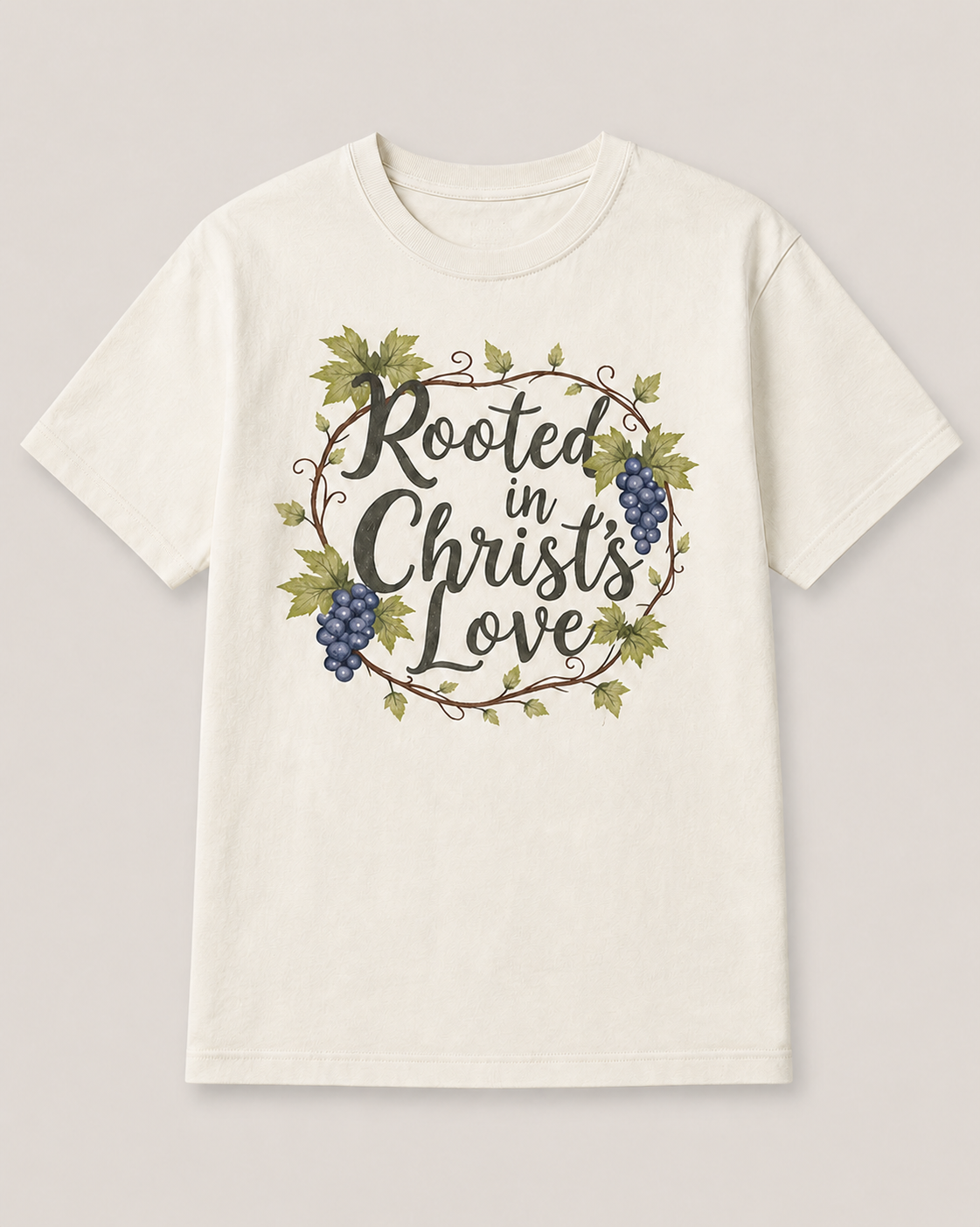Comfort Colors Jesus Loves Me Christian T-shirt size chart with width and length measurements