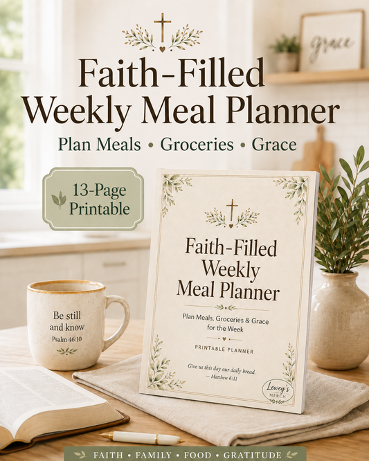 Faith-Filled Weekly Meal Planner Printable