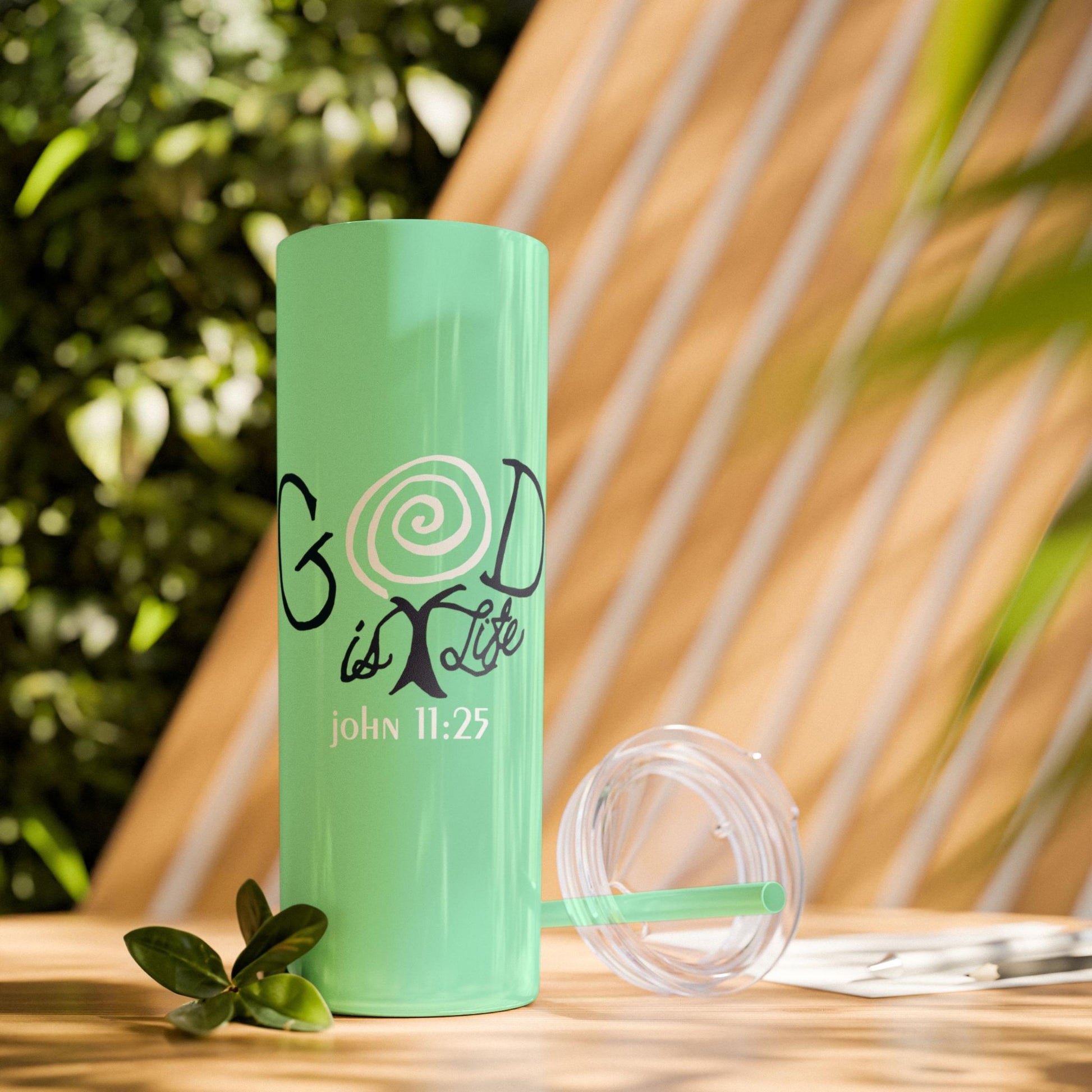 Inspirational Christian 20oz Skinny Tumbler from Lewey's Merch