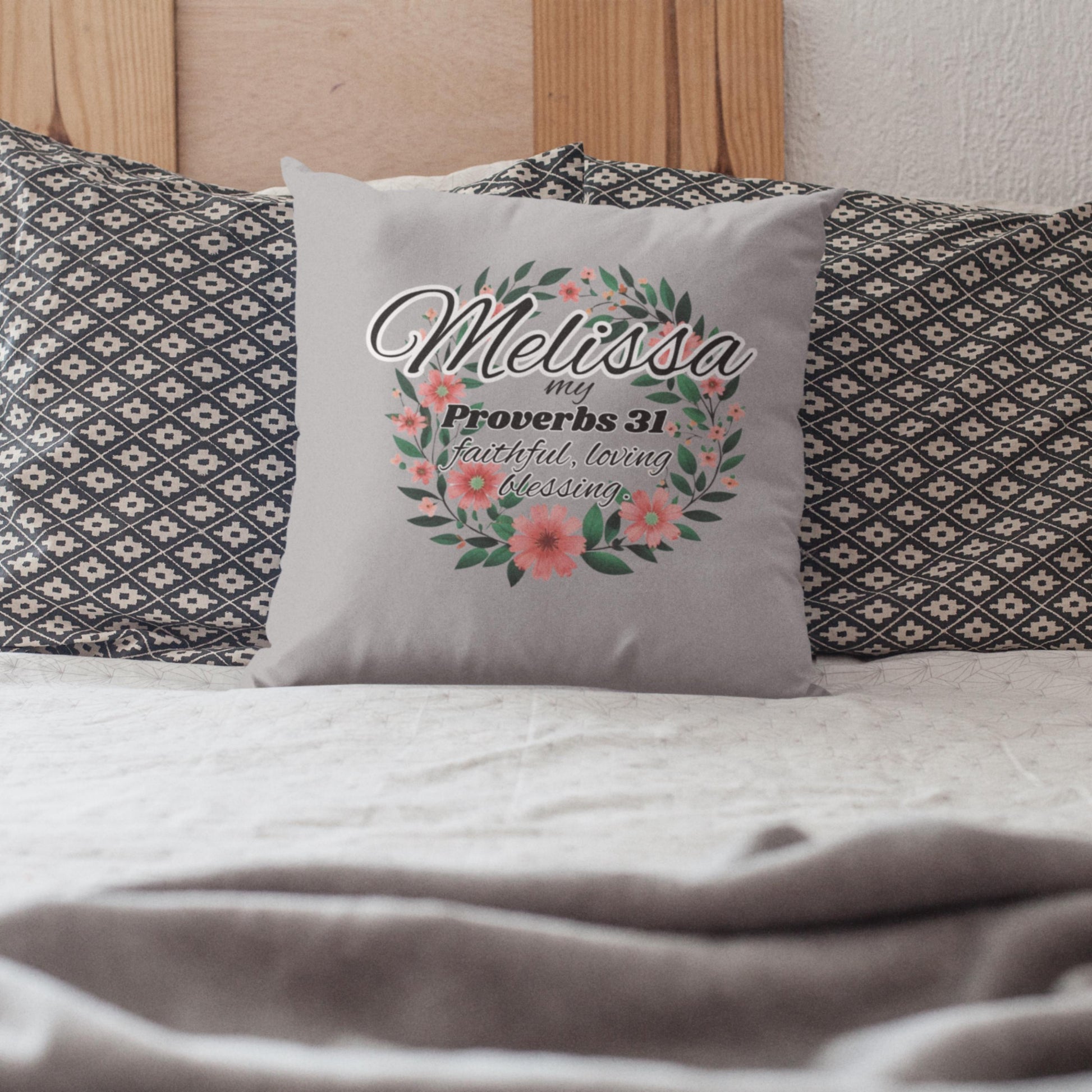 Inspirational Proverbs 31 Woman Pillow from Lewey's Merch