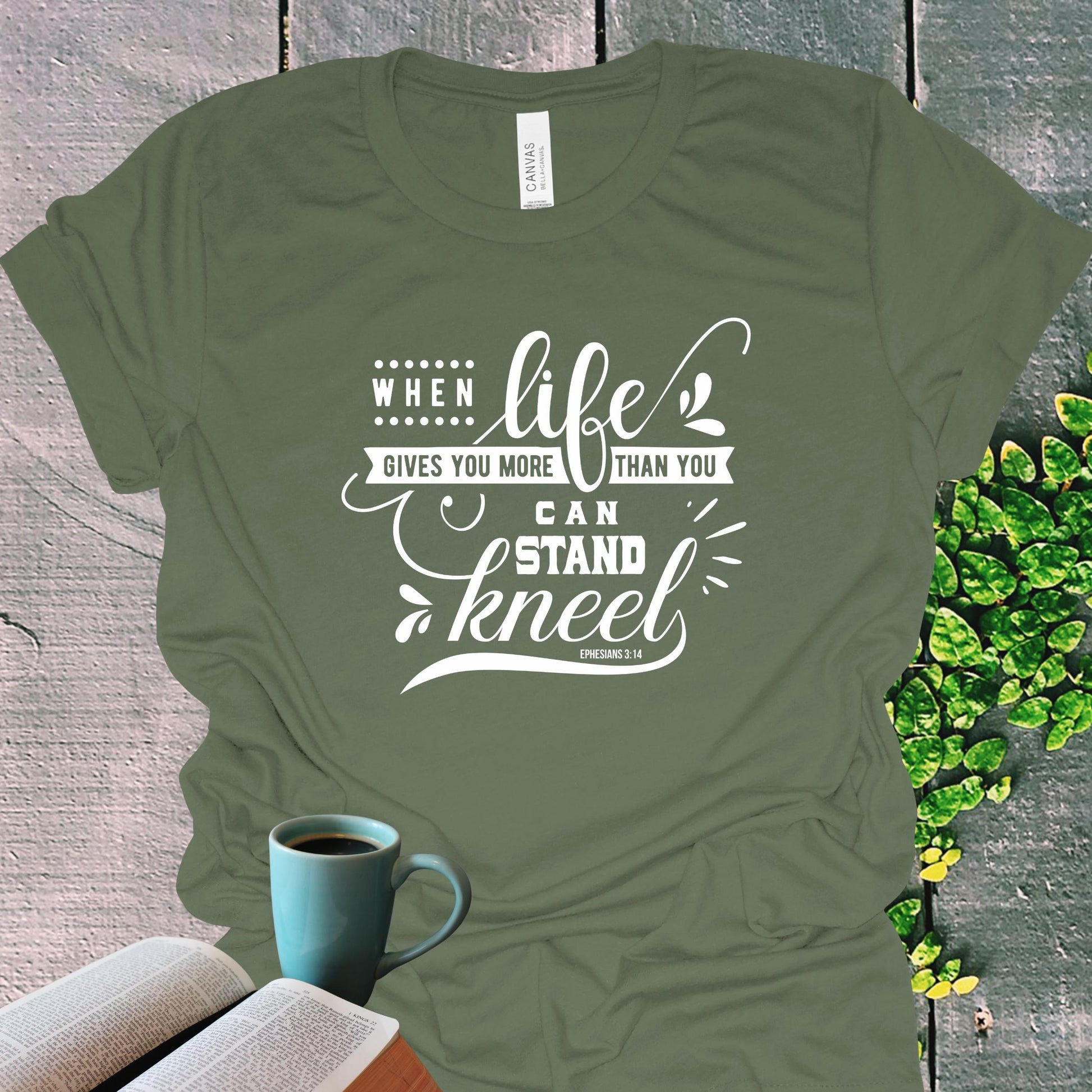 Ephesians 3:14 Prayer Christian T-Shirt from Lewey’s Merch