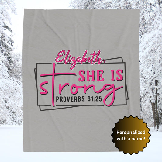 Personalized Proverbs 31 Christian Blanket from Lewey's Merch