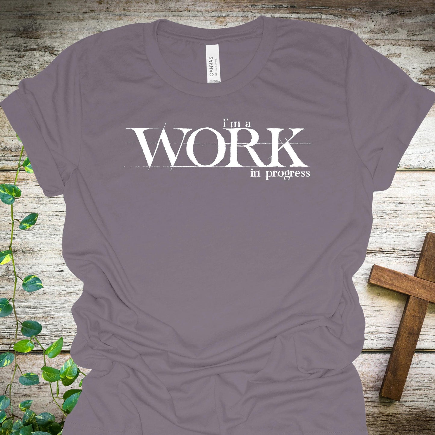 Work in Progress Christian T-Shirt from Lewey’s Merch
