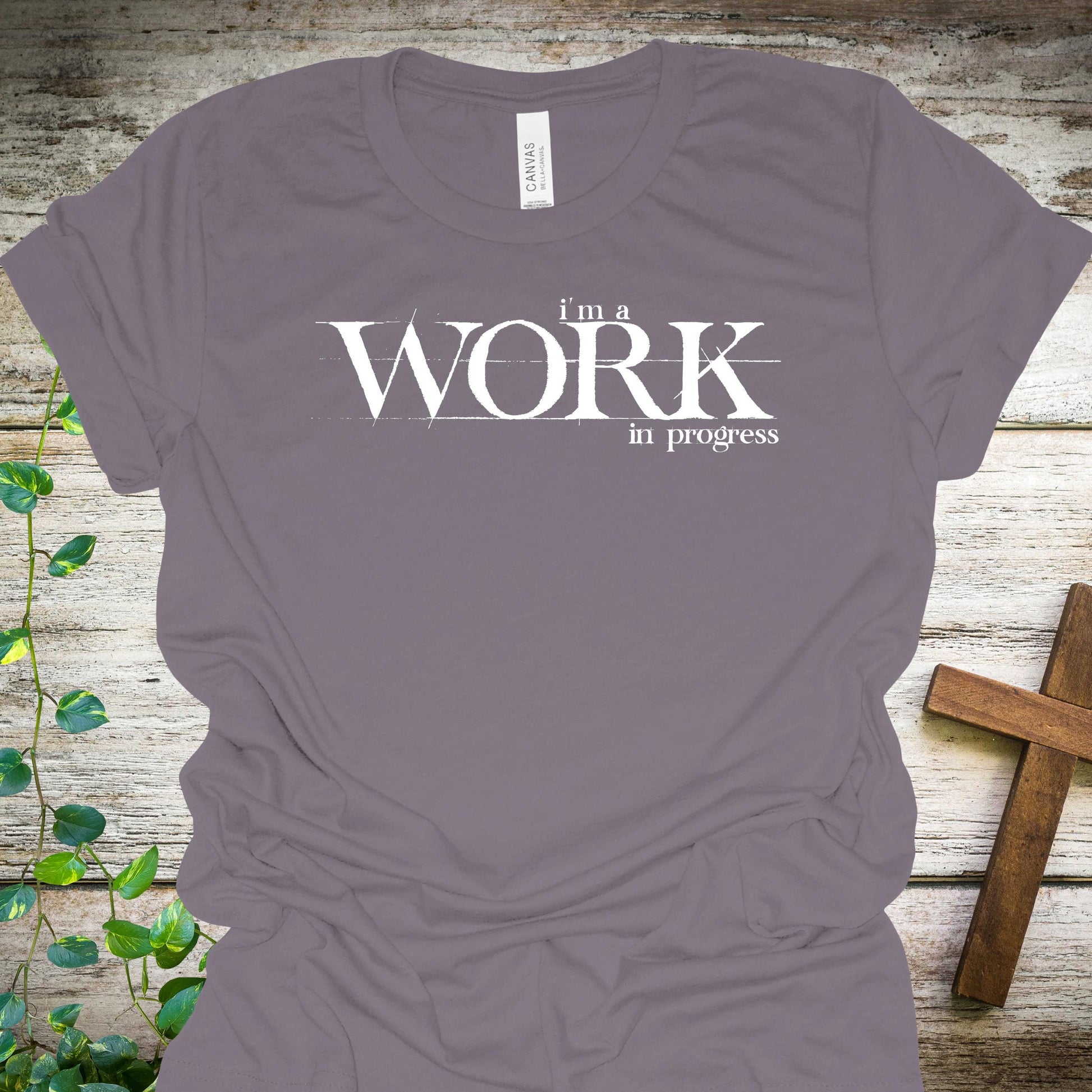 Work in Progress Christian T-Shirt from Lewey’s Merch