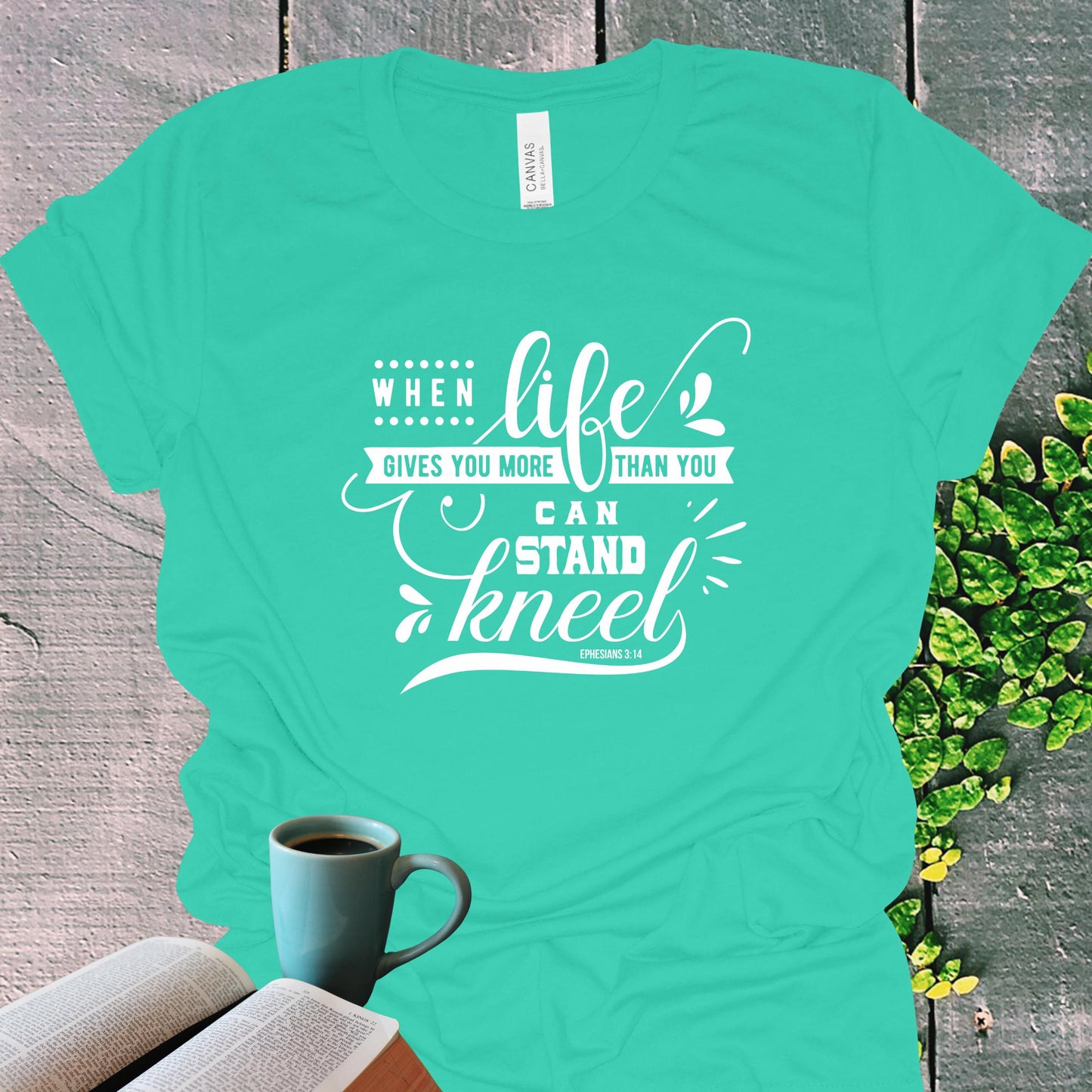 Ephesians 3:14 Prayer Christian T-Shirt from Lewey’s Merch