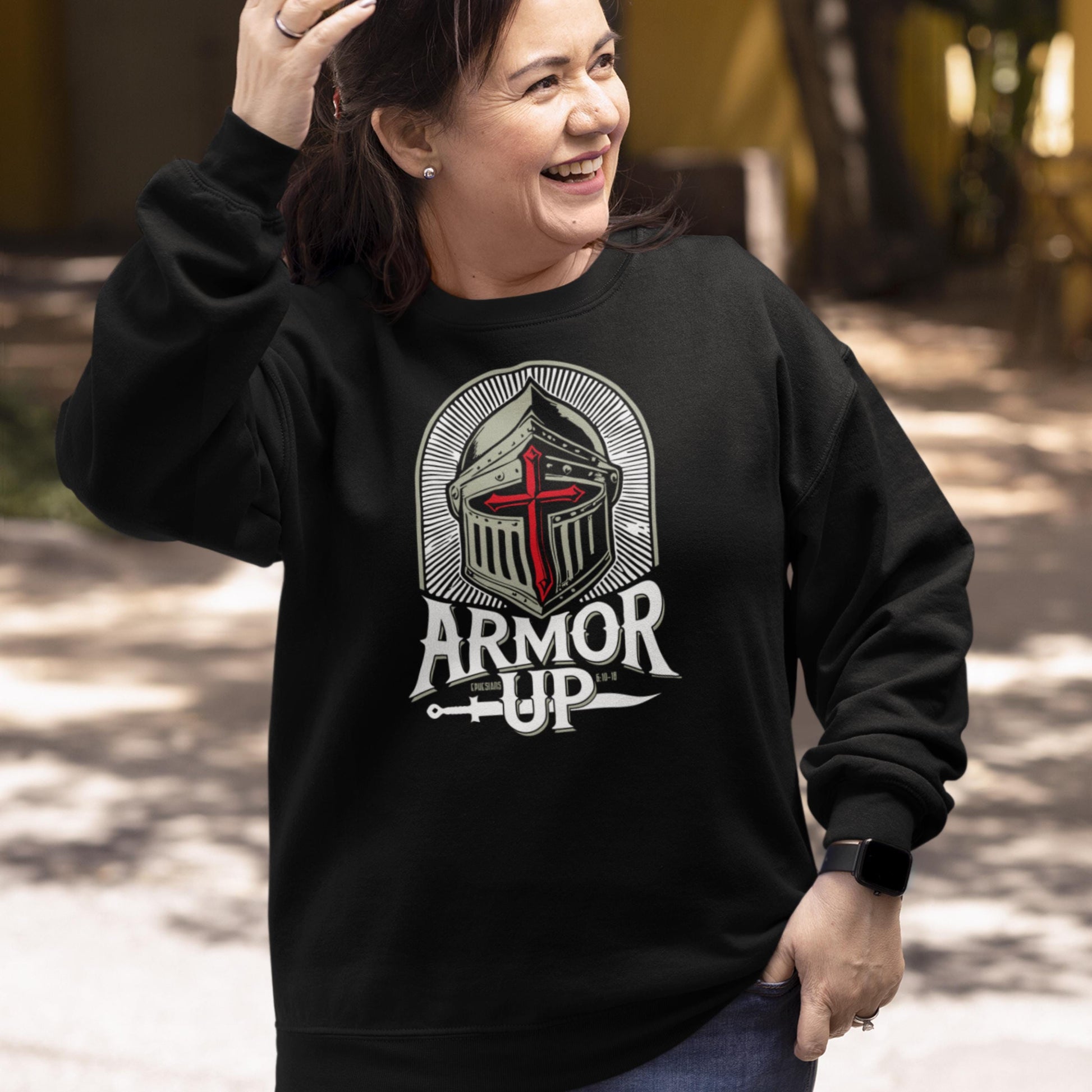 Armor of God Christian Sweatshirt from Lewey’s Merch
