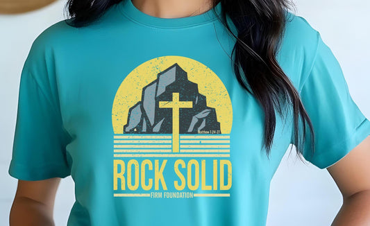 Rock Solid Christian T-Shirt from Lewey’s Merch