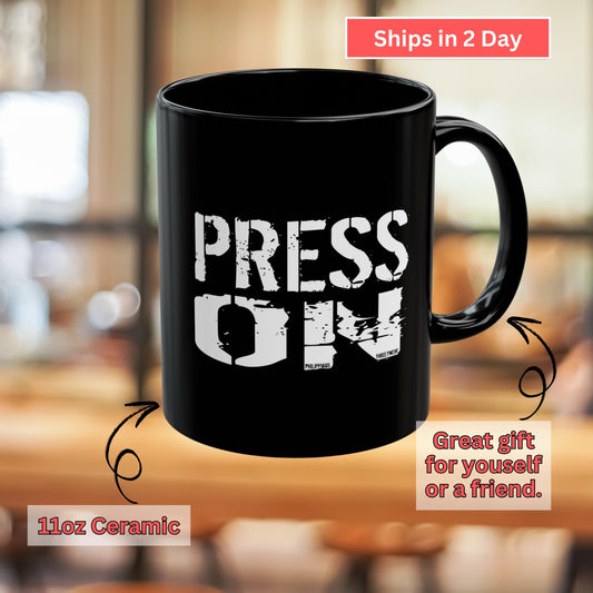 Press On Philippians 3:14 Christian Mug from Lewey's Merch
