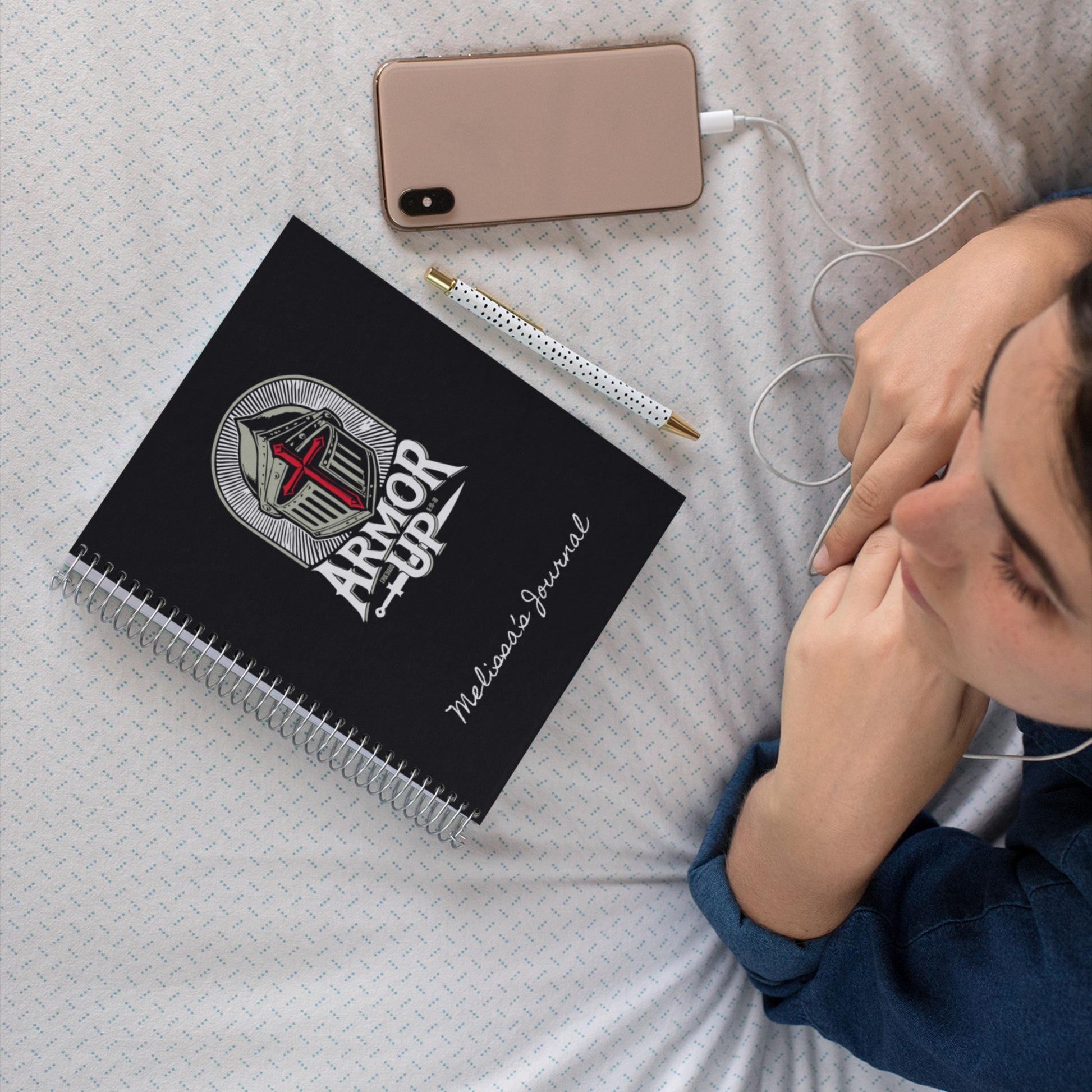 Armor Up Personalized Christian Journal from Lewey's Merch