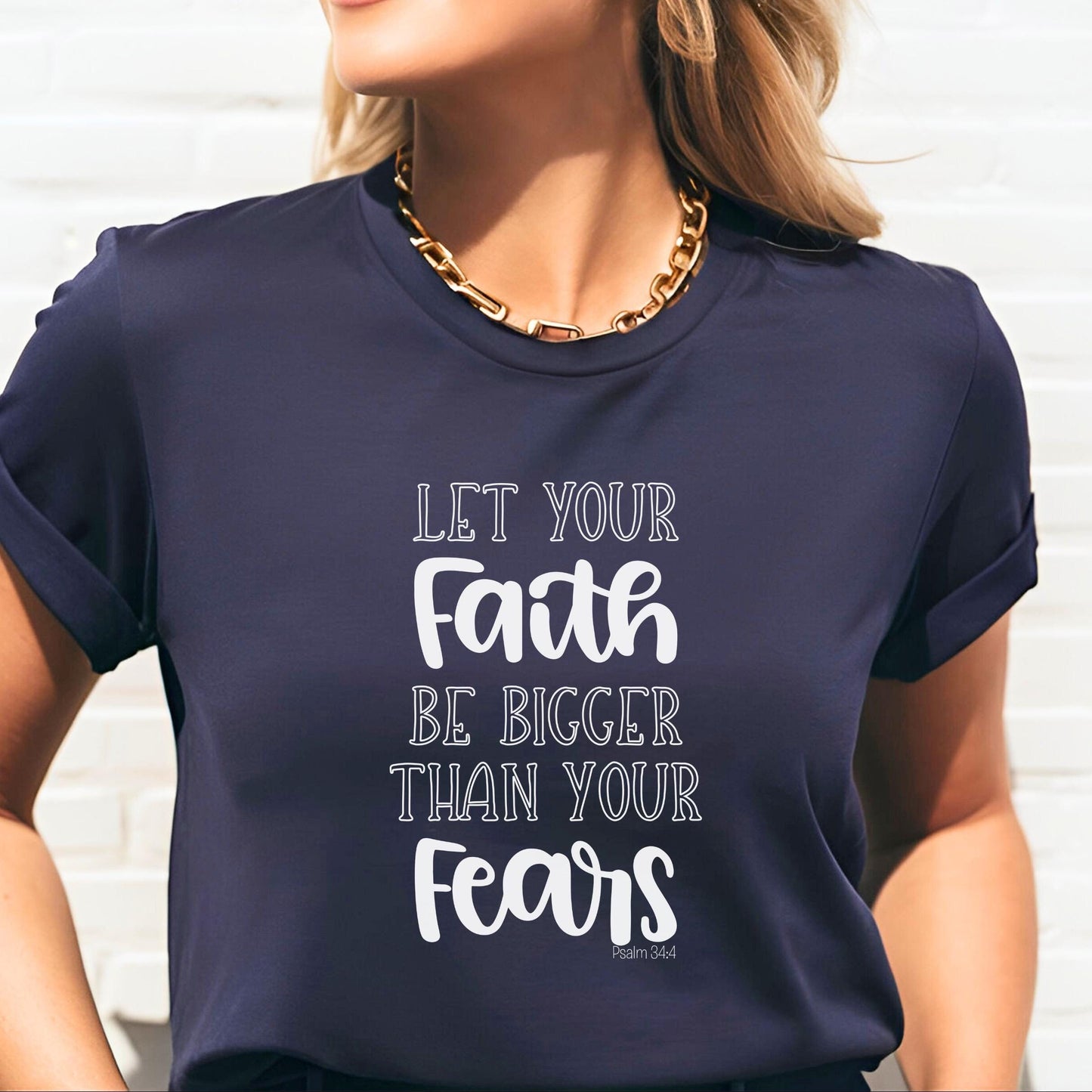 Faith Over Fears Christian Graphic Tee from Lewey’s Merch