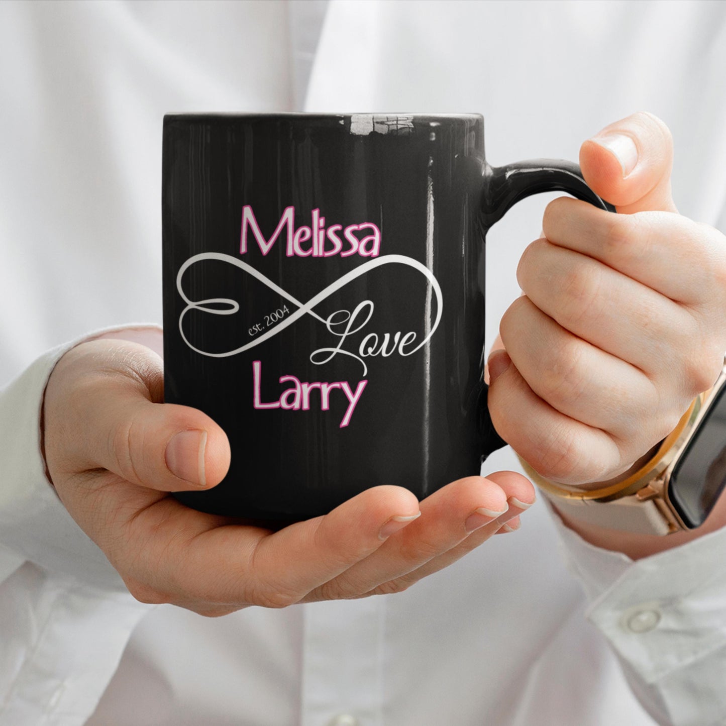 Custom Infinity Symbol Coffee Mug from Lewey's Merch