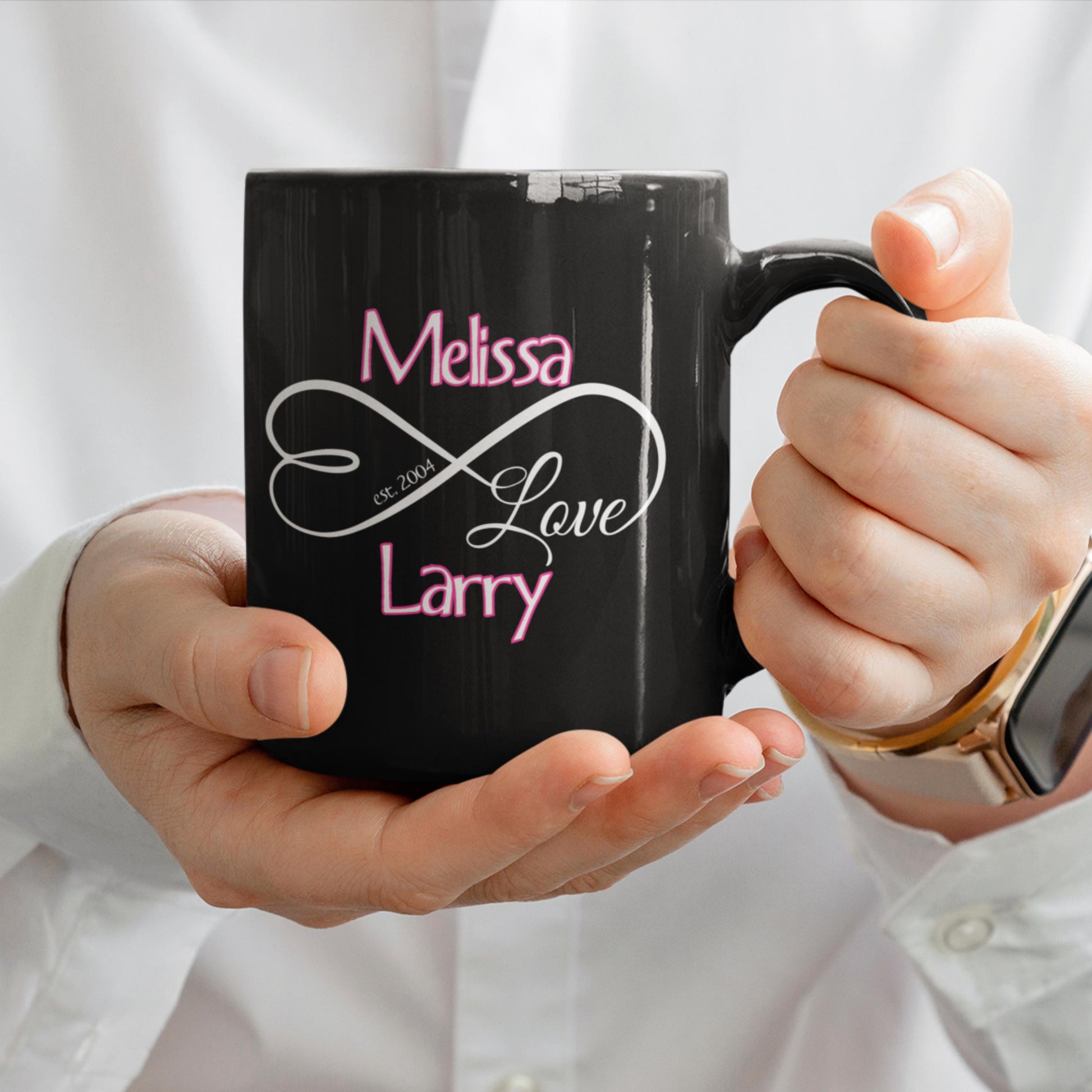 Custom Infinity Symbol Coffee Mug from Lewey's Merch