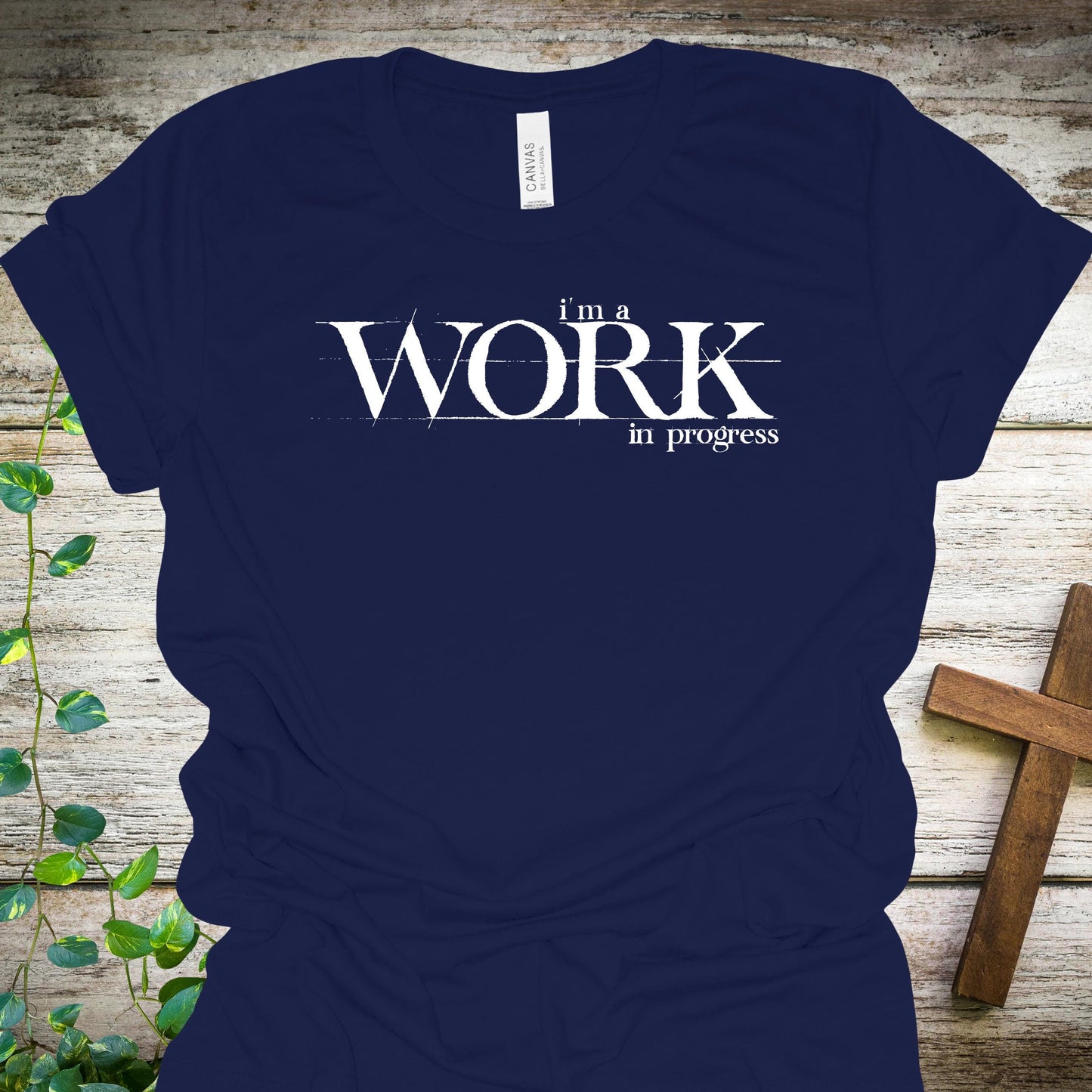 Work in Progress Christian T-Shirt from Lewey’s Merch