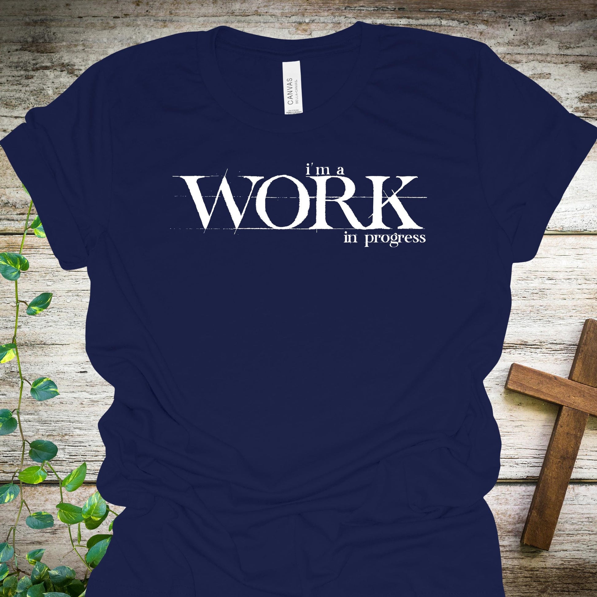 Work in Progress Christian T-Shirt from Lewey’s Merch