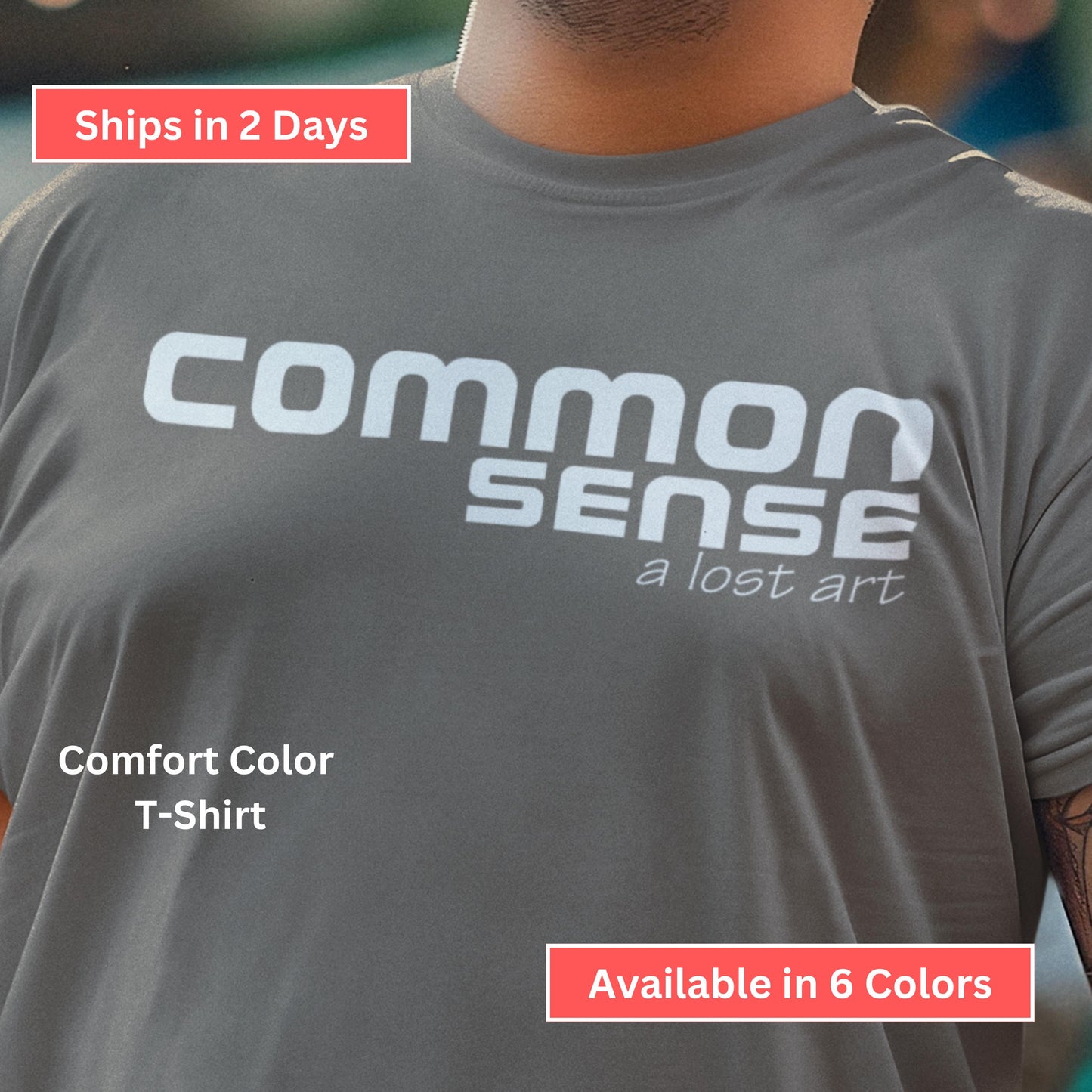 Common Sense Is a Lost Art Funny T-Shirt from Lewey's Merch