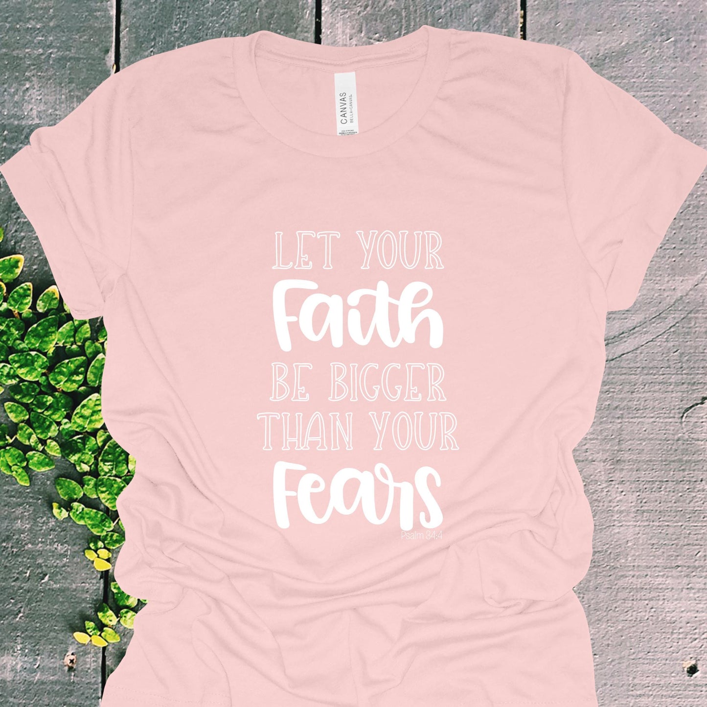 Faith Over Fears Christian Graphic Tee from Lewey’s Merch