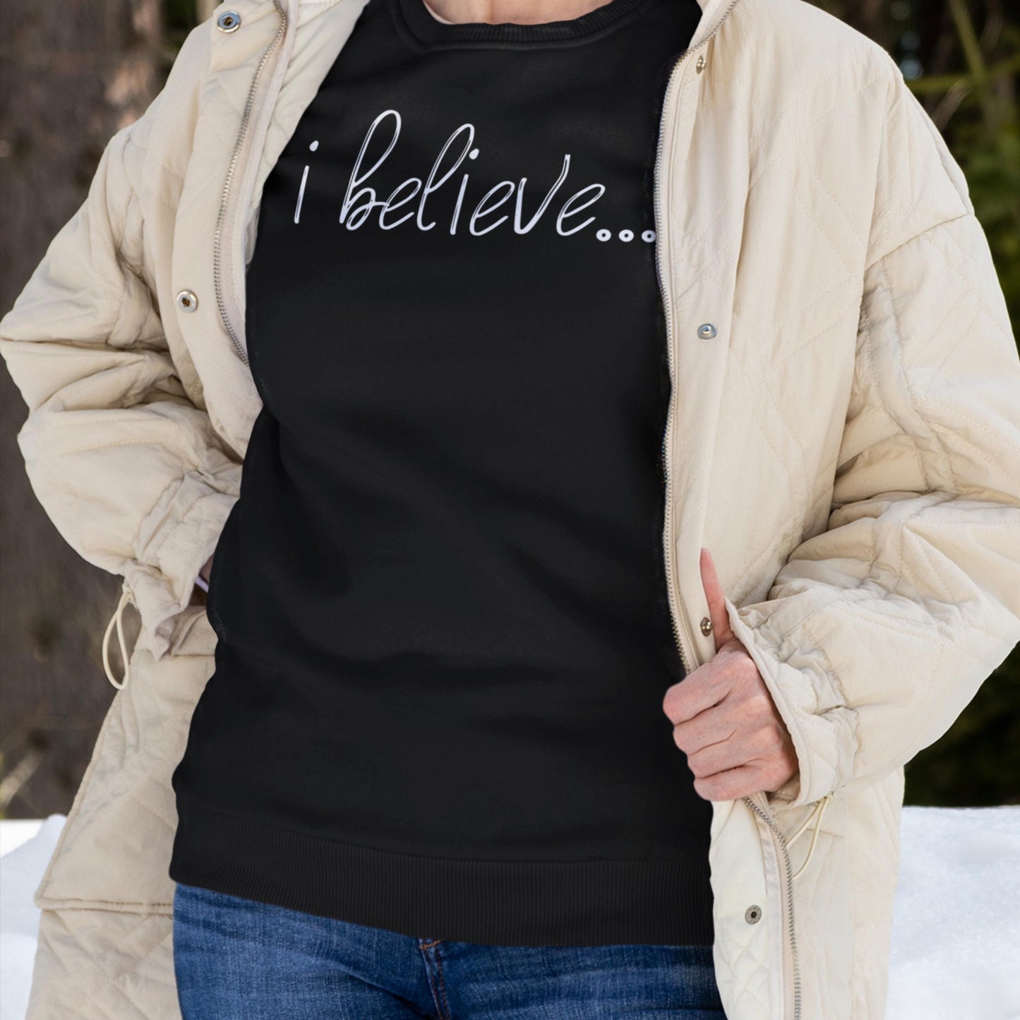 I Believe Christian Crewneck Sweatshirt from Lewey’s Merch